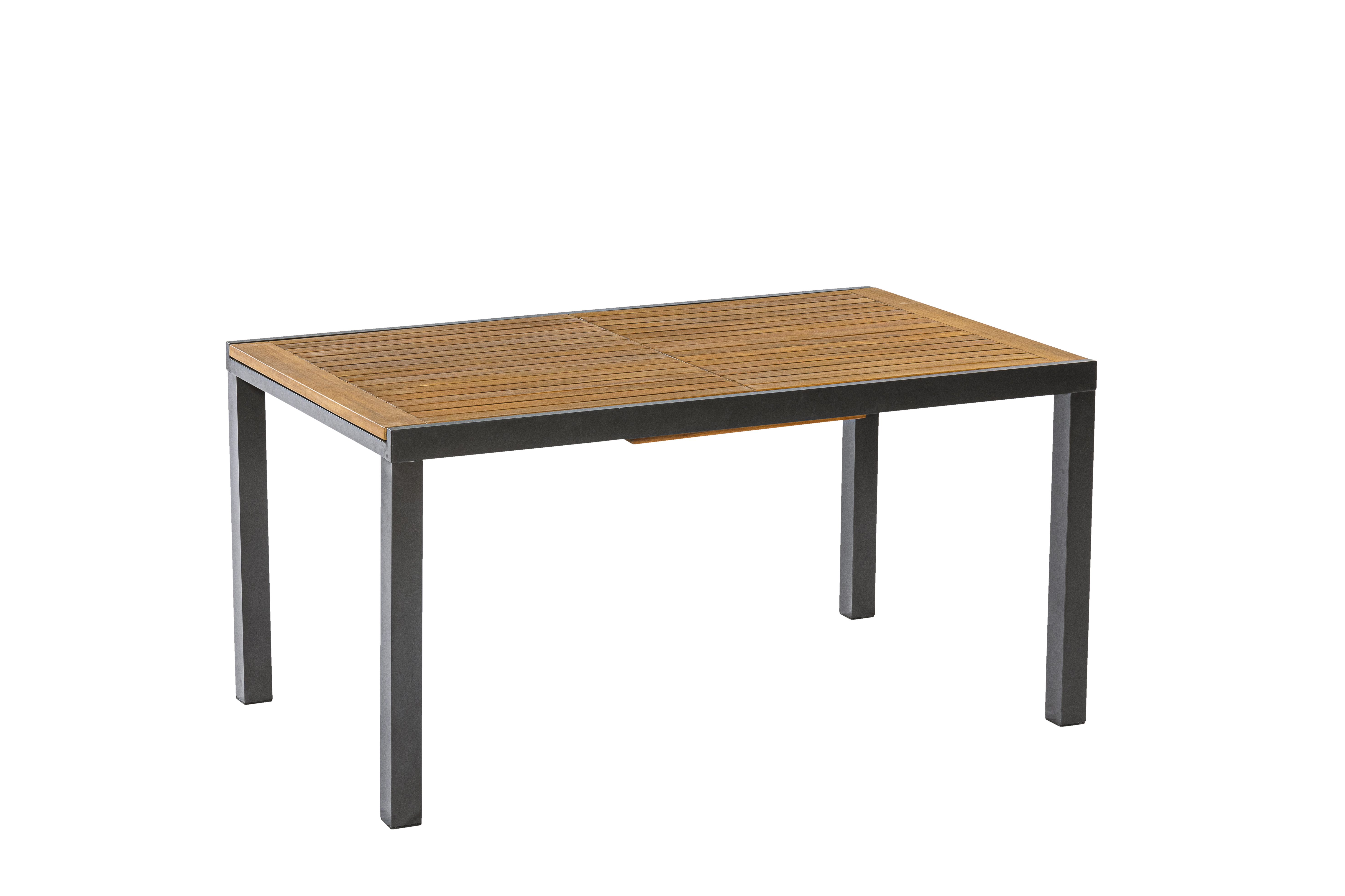 Tilos Gartenmöbel Set 7tlg., Stapelsessel & Ausziehtisch