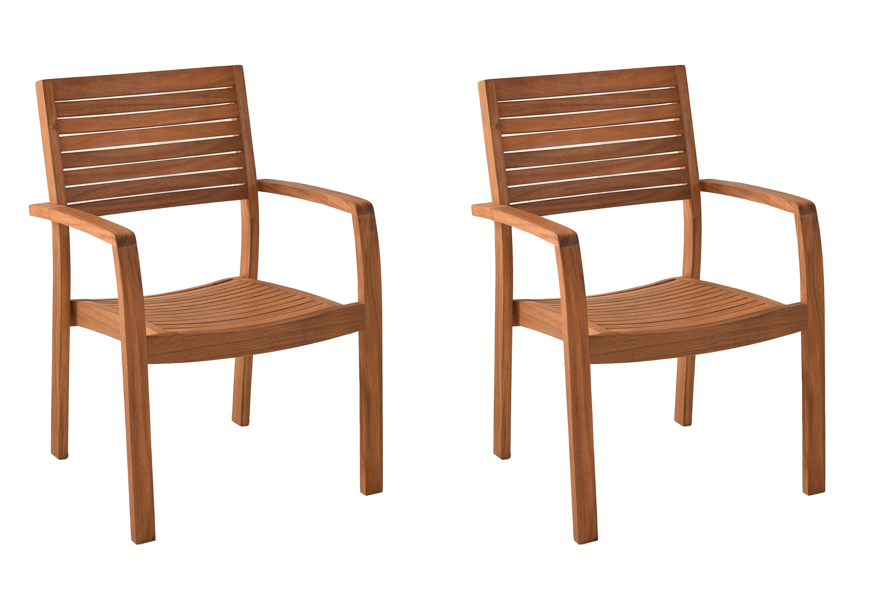 Batavia Gartensessel, stapelbar, 2er Set, Akazie