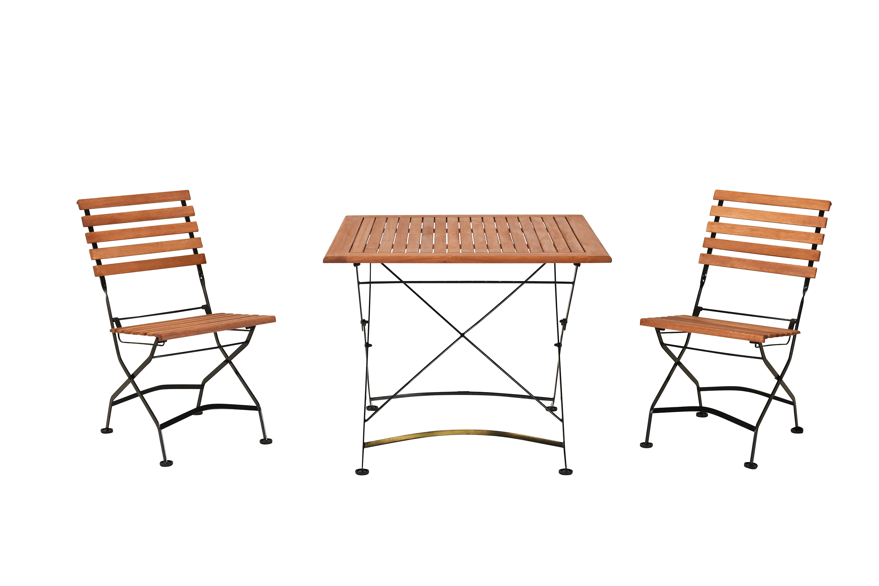 Schlossgarten Gartenmöbel Set 3tlg., 2 Klappstühle, Klapptisch 90 x 90 cm Schlossgarten Gartenmöbel Set 3tlg., 2 Klappstühle, Klapptisch 90 x 90 cm