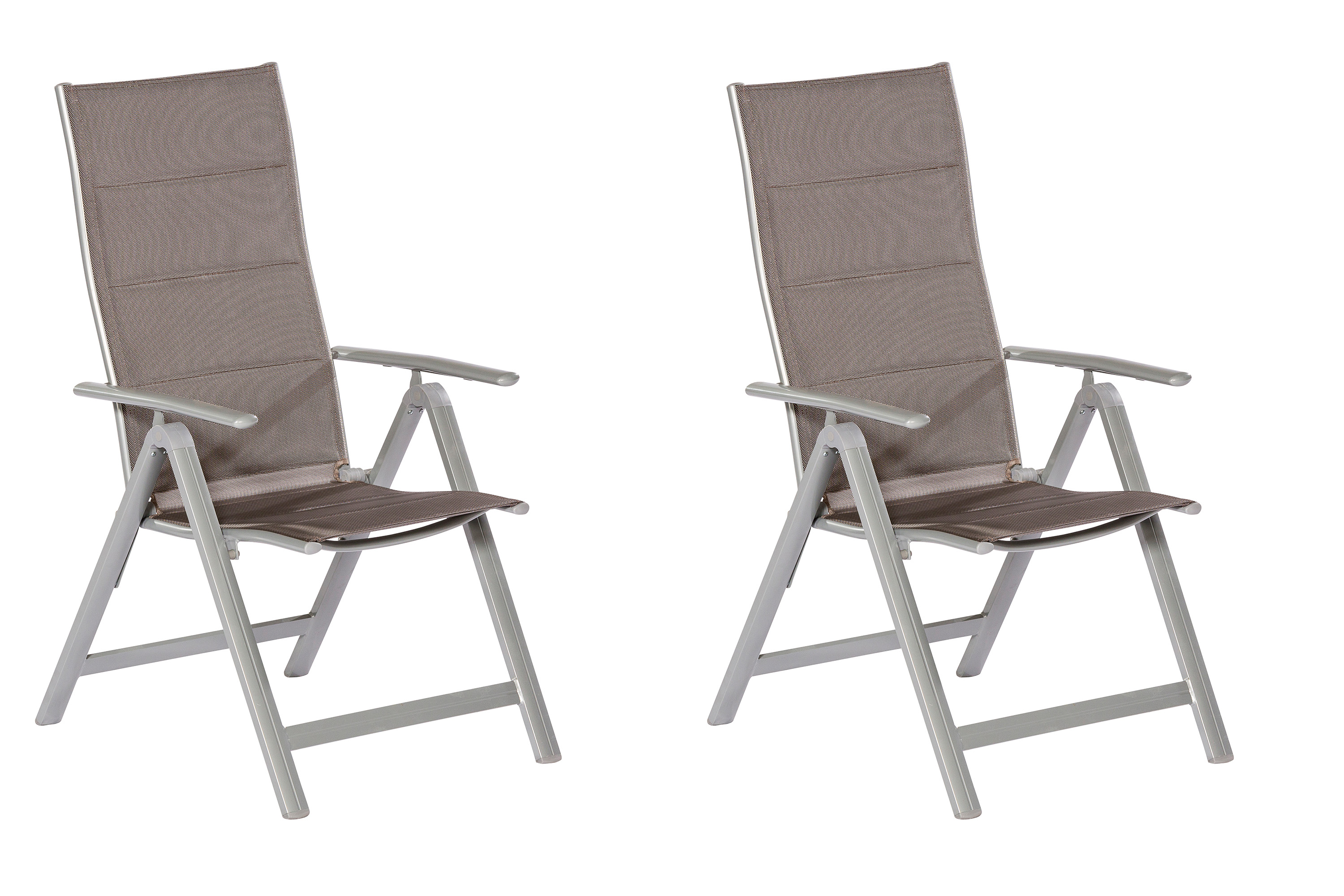 Taviano Gartensessel, klappbar, 2er Set, Aluminium/Textil Taviano Gartensessel, klappbar, 2er Set, Aluminium/Textil