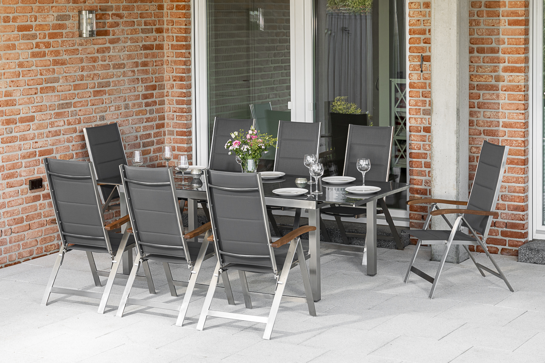 Sumatra Gartenmöbelset 9tlg.