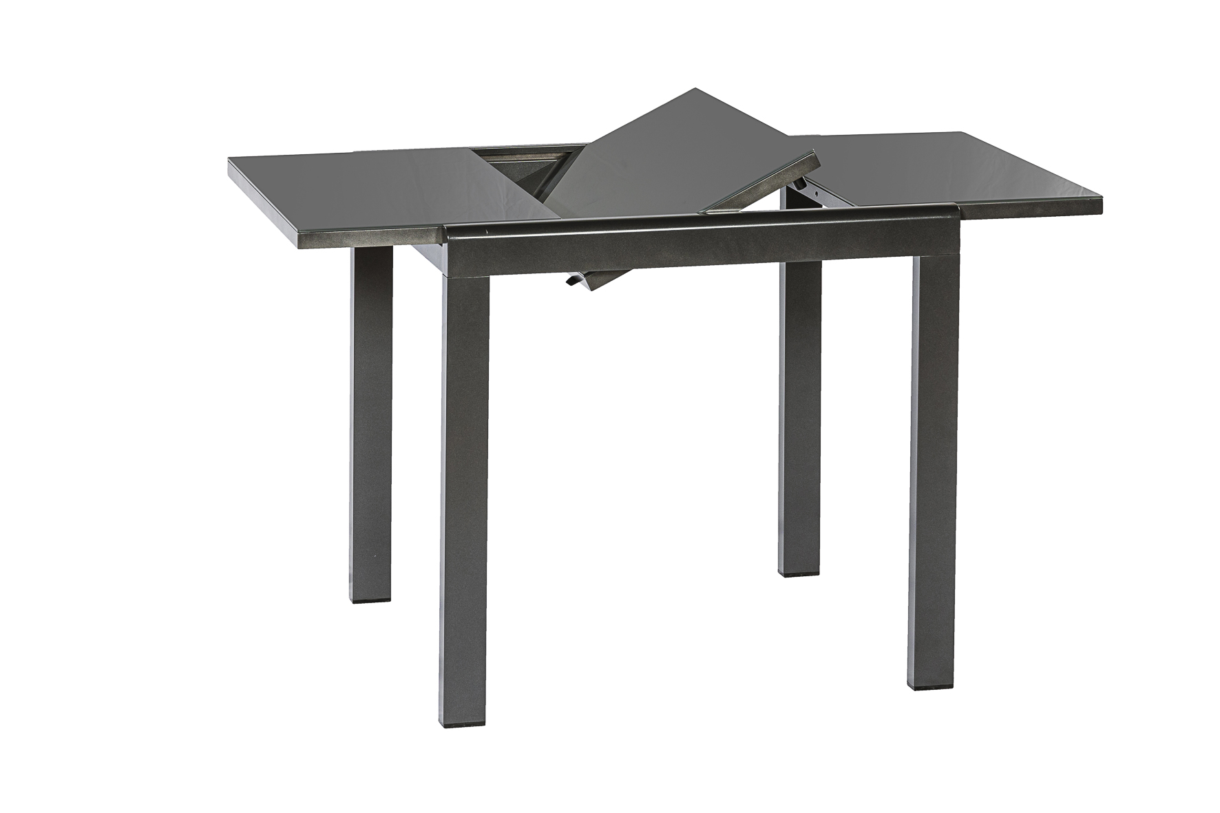 26443-217-2 Semi Balkonausziehtisch, 80 (120) x 65 cm, graphit