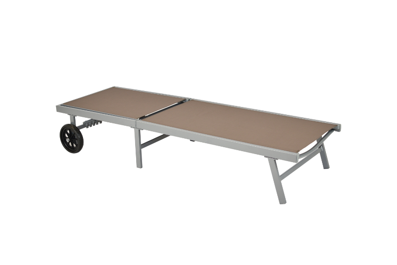 Aktionsliege-1 Aktionsliege Textil, taupe