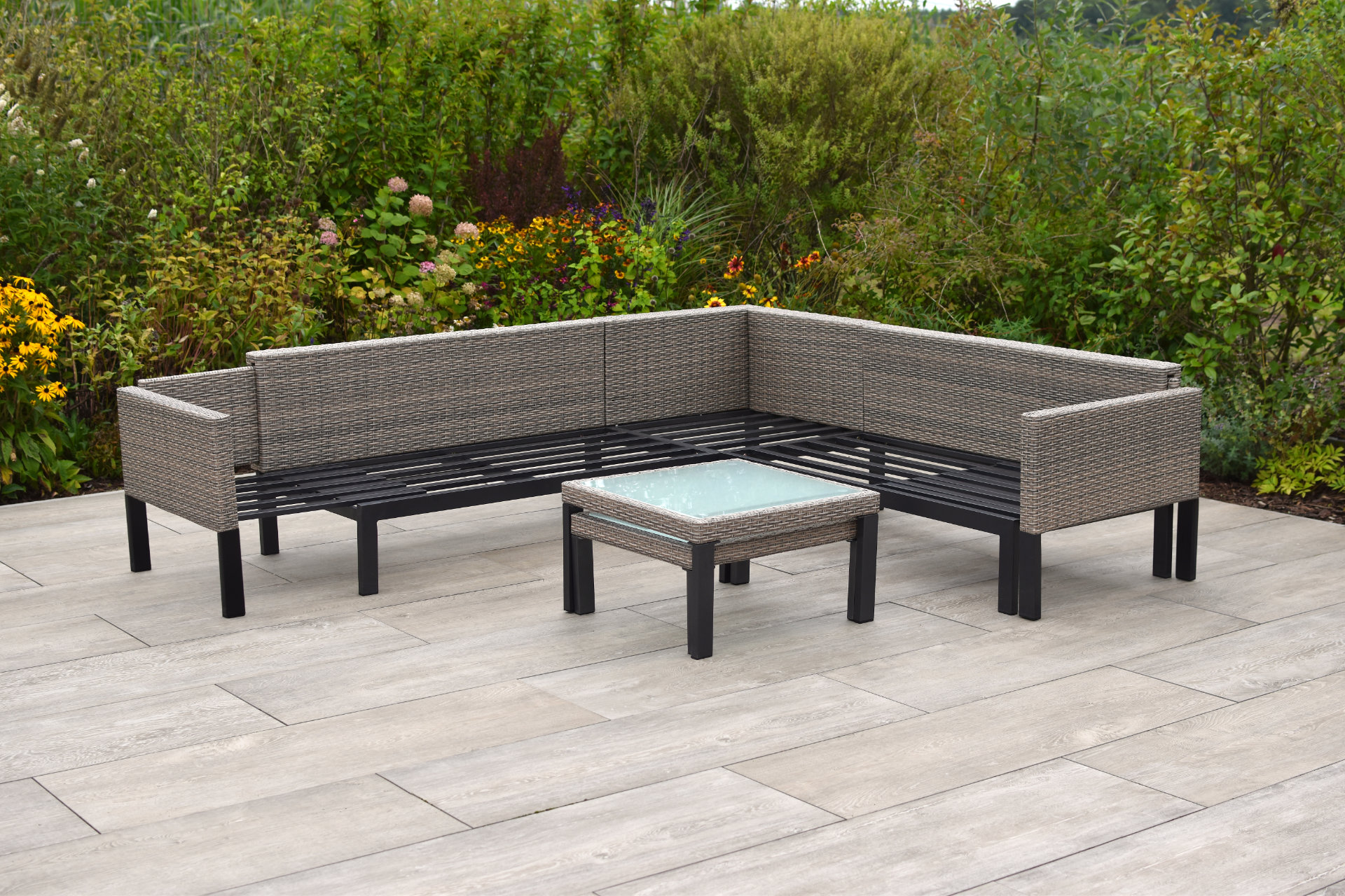 Prato Lounge Set, ausziehbare Sitzfläche