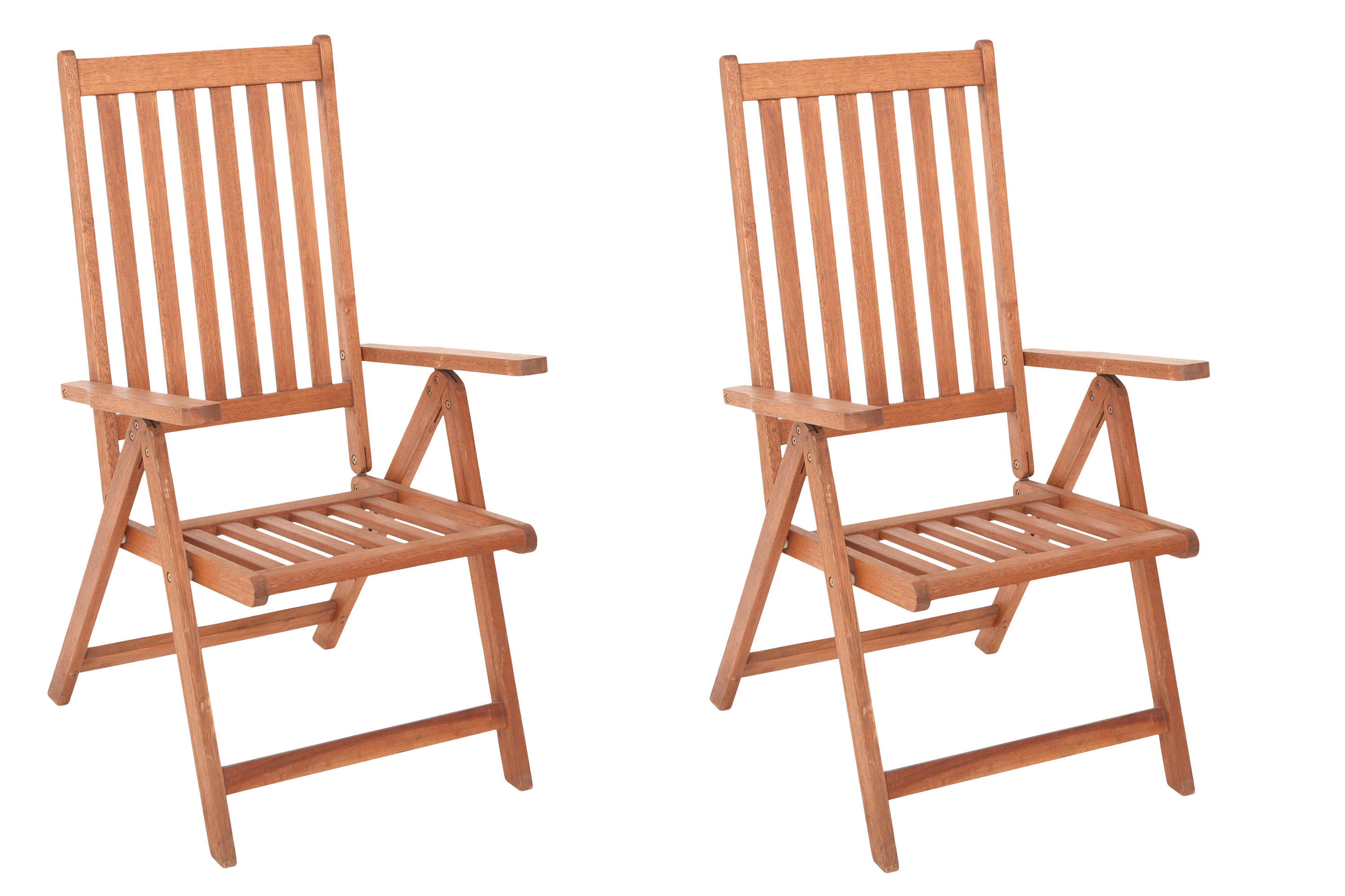 Vitoria Gartensessel, klappbar, Rückenlehne verstellbar, 2er Set