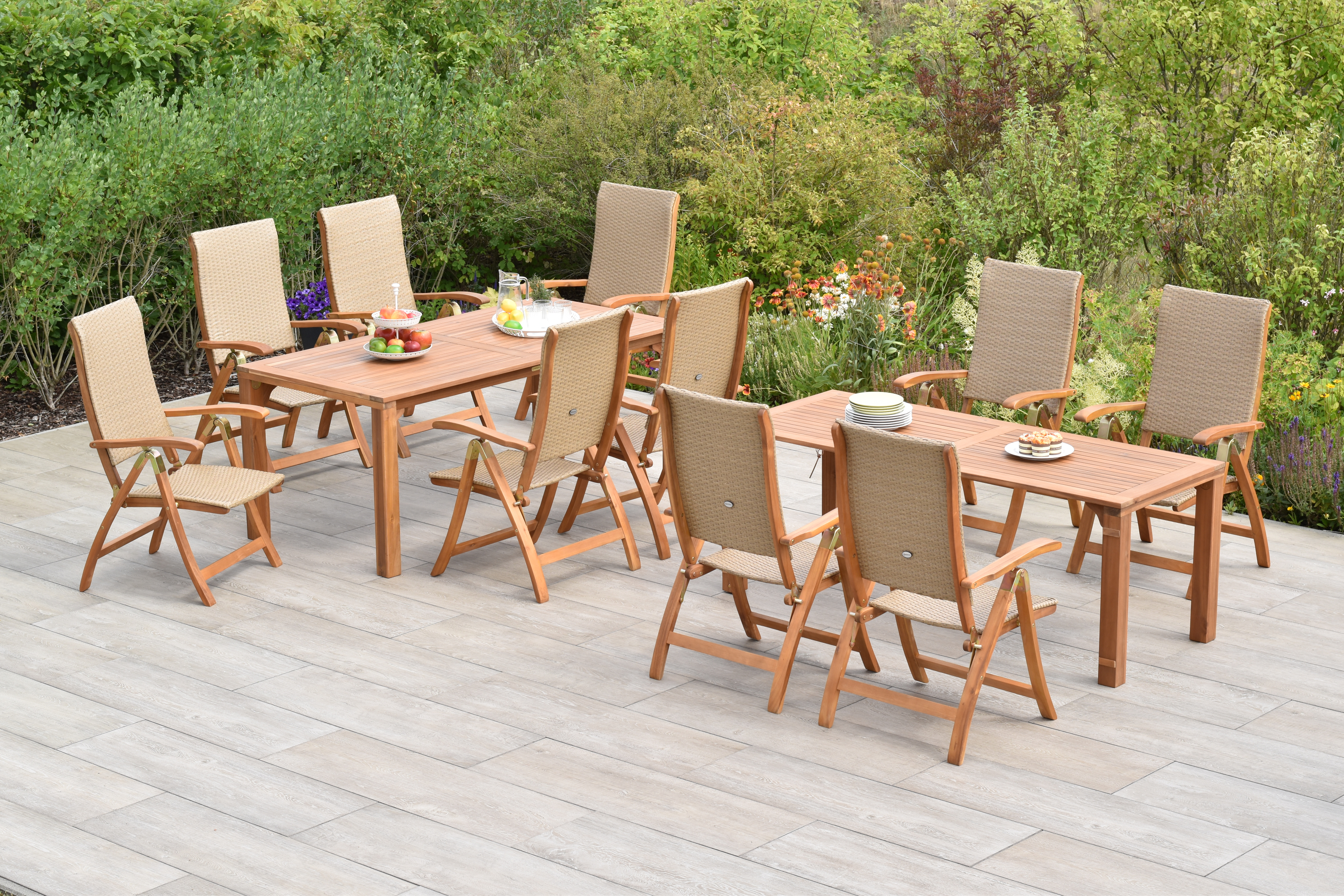 50905-264-2 Capri Set 11tlg., flexibler Ausziehtisch