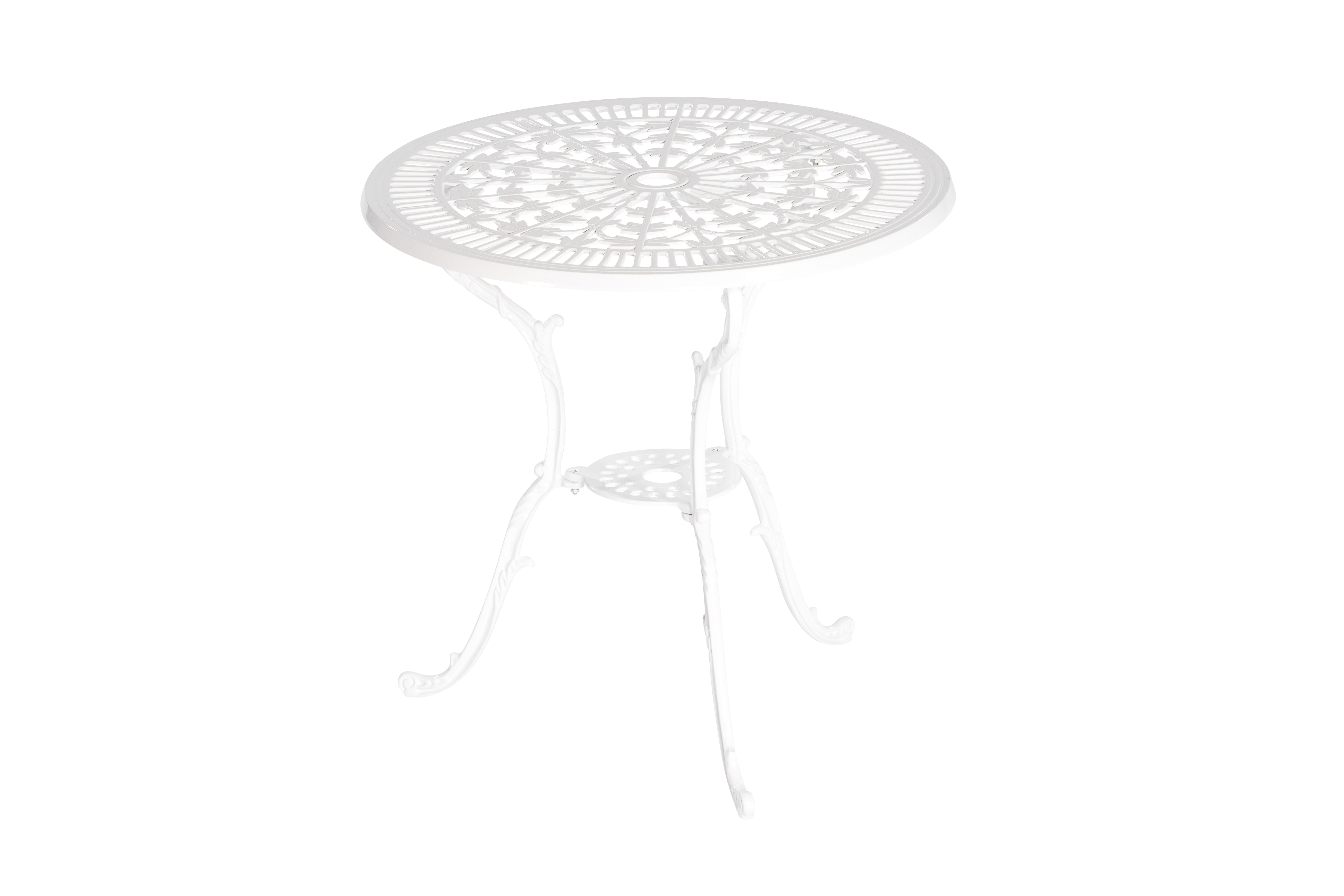 Lugano Gartentisch Ø 70 cm, weiß