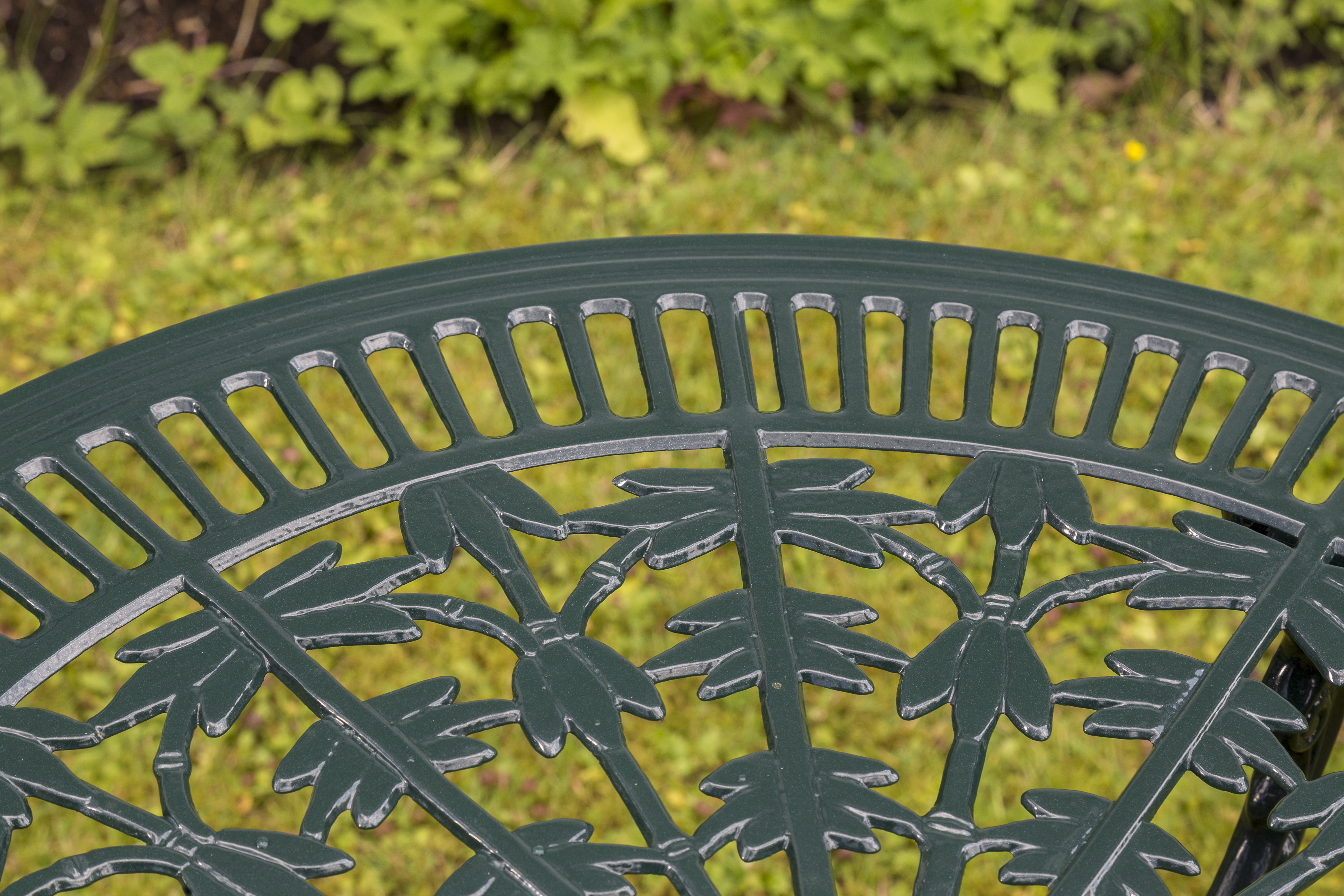 Lugano Gartenmöbel Set 5tlg., Aluminiumguss, grün