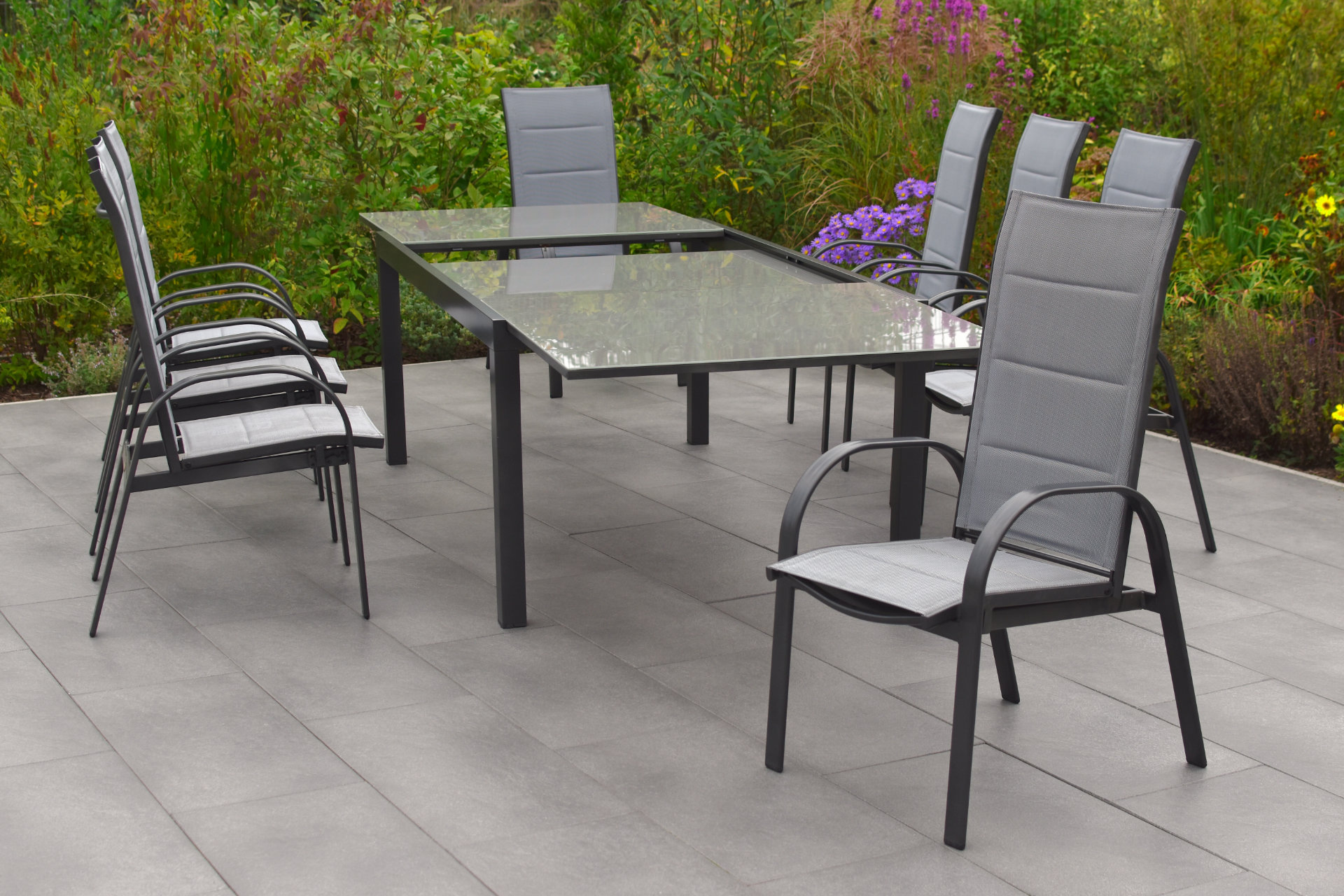 Marini Set 9tlg., Semi Ausziehtisch