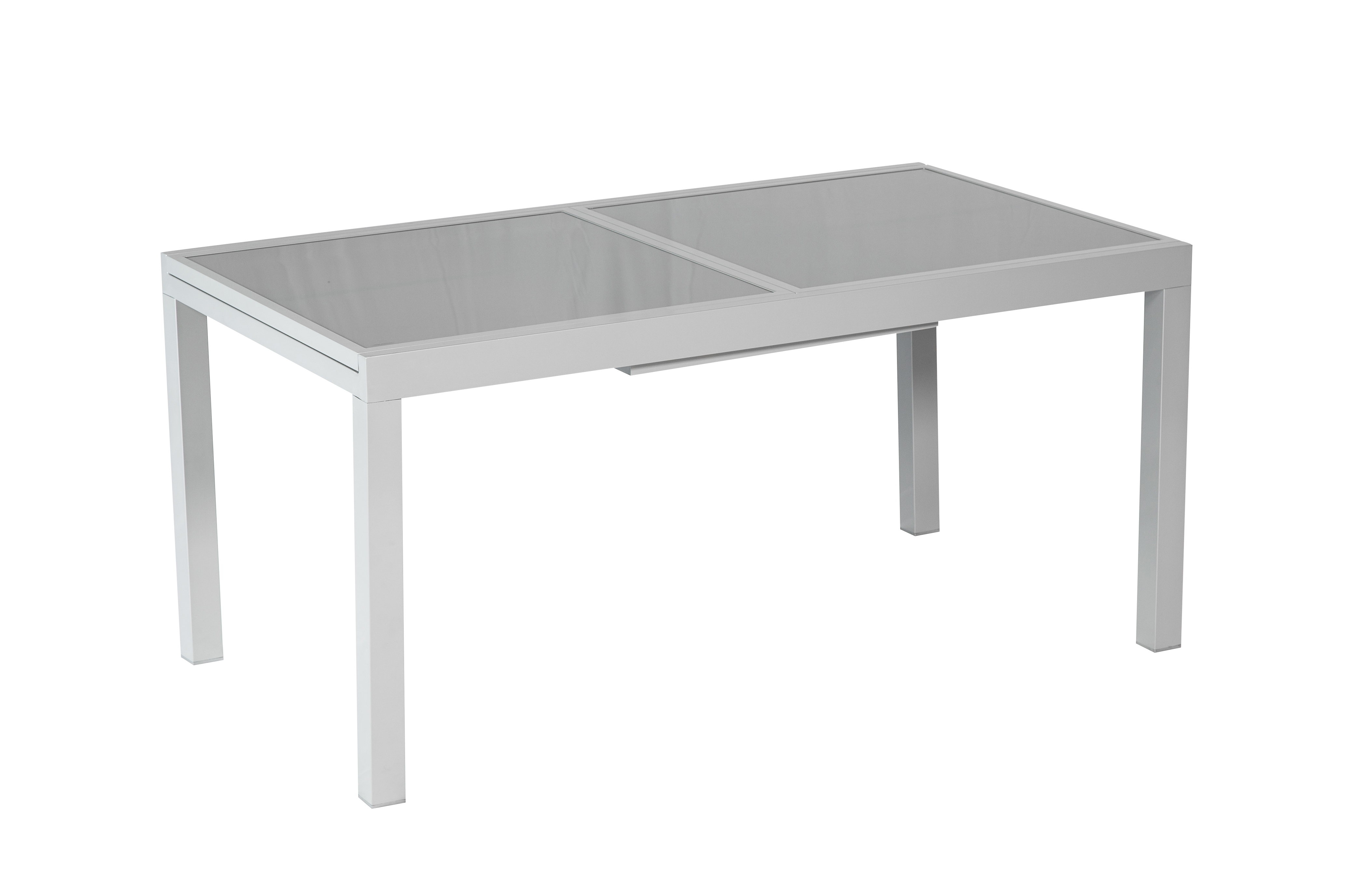 26450-219-1 Ausziehtisch, 120 (180) x 90 x 75 cm, silber/grau