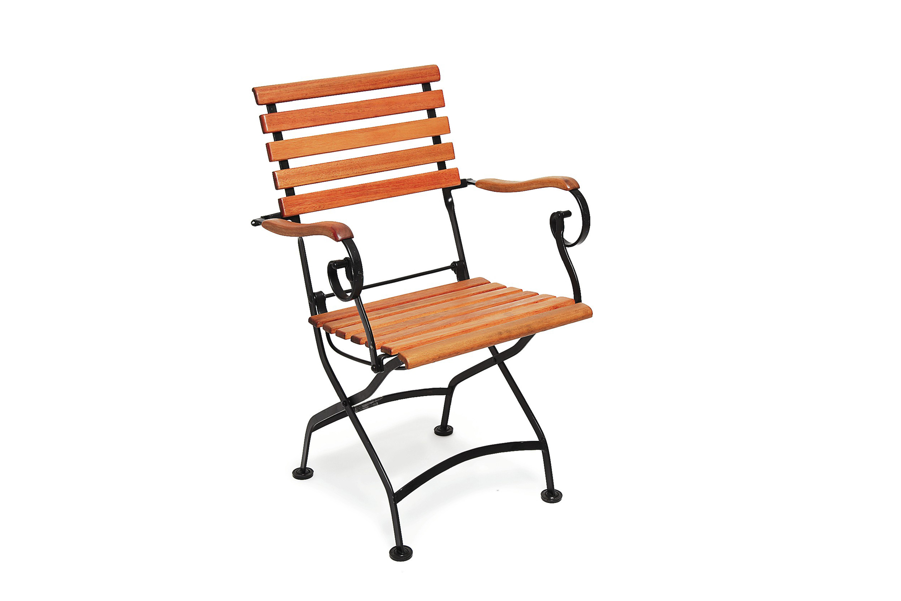 Schlossgarten Gartenmöbel Set 3tlg., 2 Klappsessel, Klapptisch 90 x 90 cm, Flachstahl/Eukalyputs