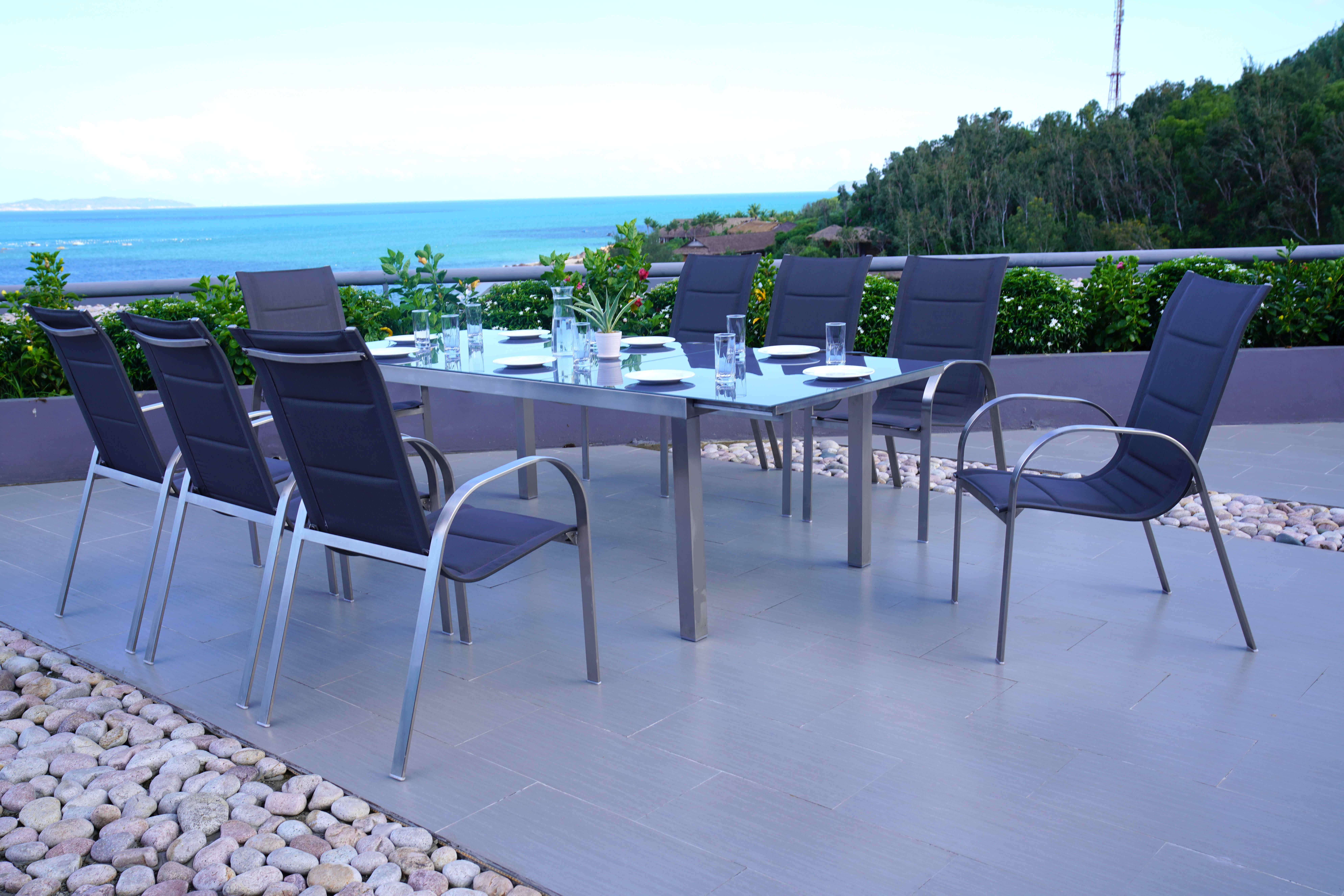 Amora Gartenmöbelset 9tlg.