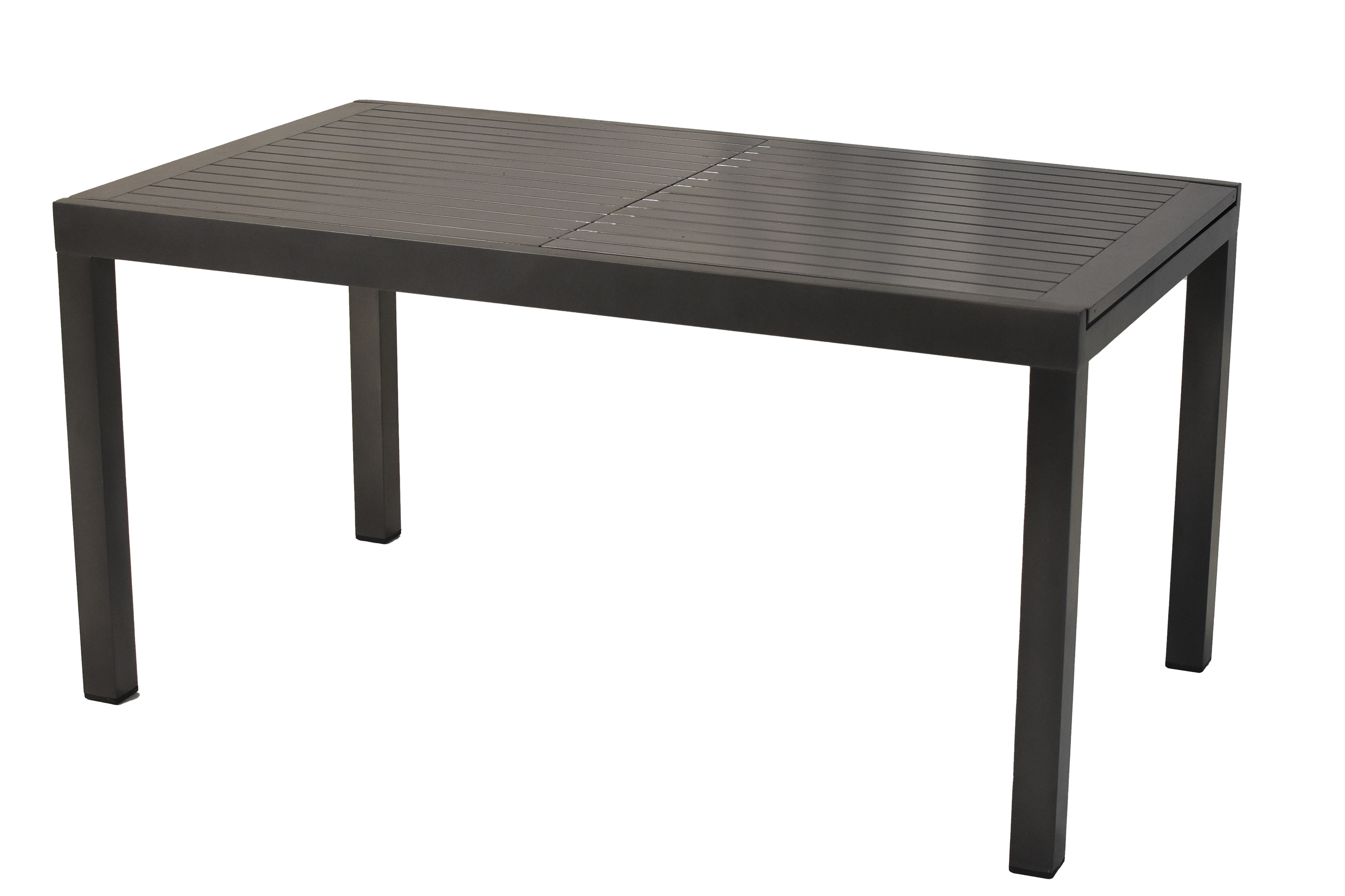 Tilos Gartenmöbel Set 13tlg., 6 Klappsessel, 6 Auflagen, Ausziehtisch 150 (200) x 90 cm, Aluminium/Akazie