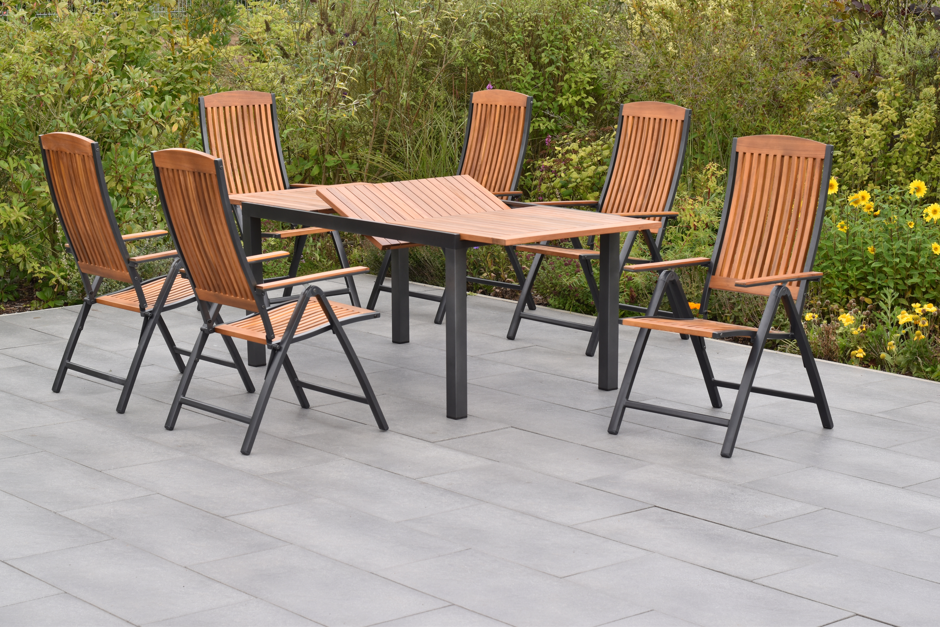 Athos Set 7tlg., Ausziehtisch