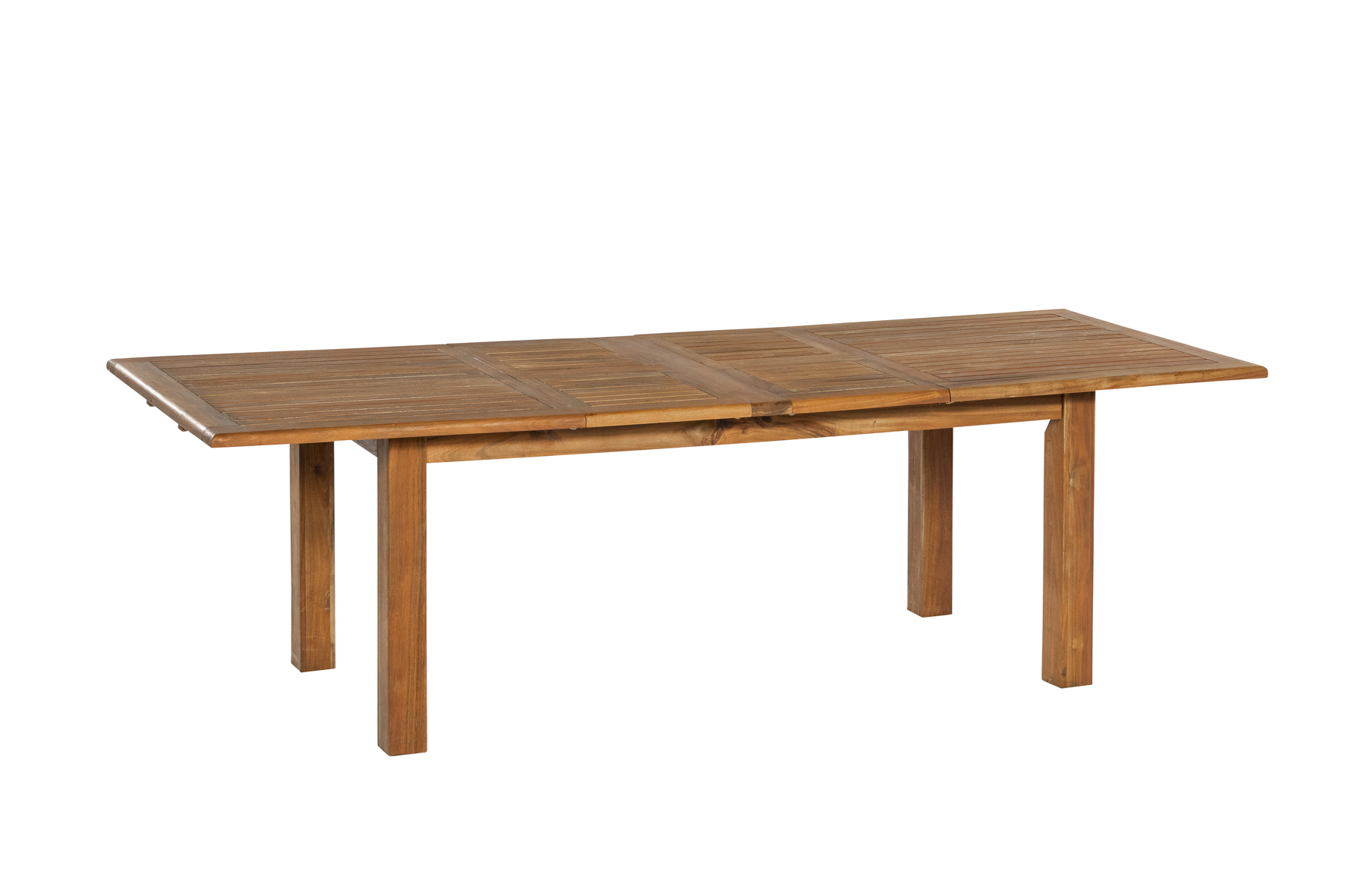 Toskana Gartenmöbel Set 9tlg., Gasdruck, Doppelausziehtisch, natur