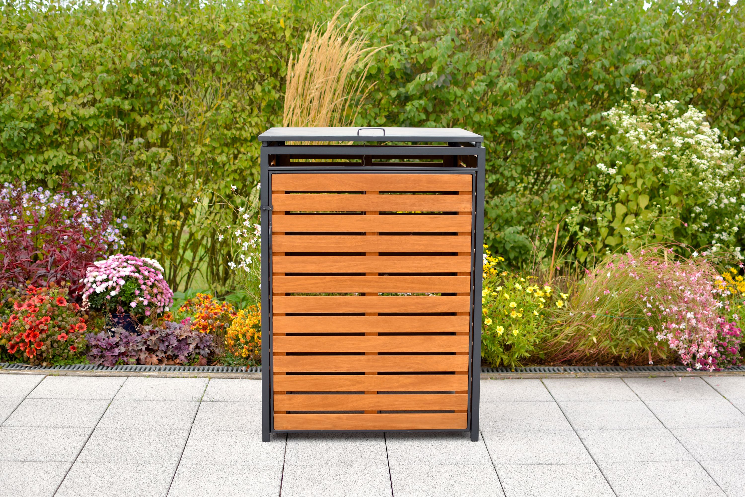 Mulltonnenabdeckung-Basis-gross-29133-011-MX-HD-2yTC73Ns7UrJ3U Mülltonnenabdeckung Basis, 80-120 Litern, Aluminium/Eukalyptus