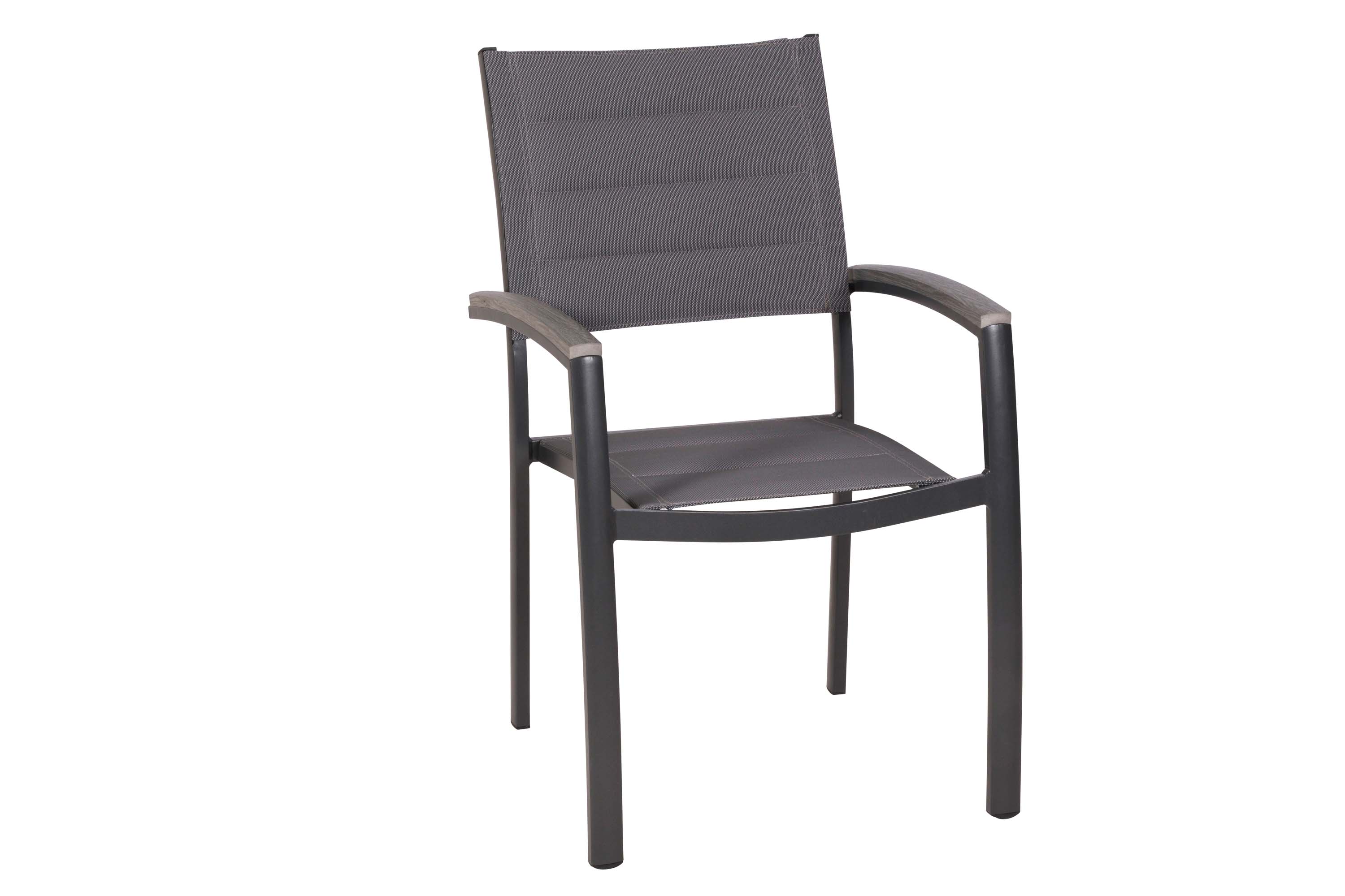 Pisa Gartensessel, stapelbar, 2er Set, graphit