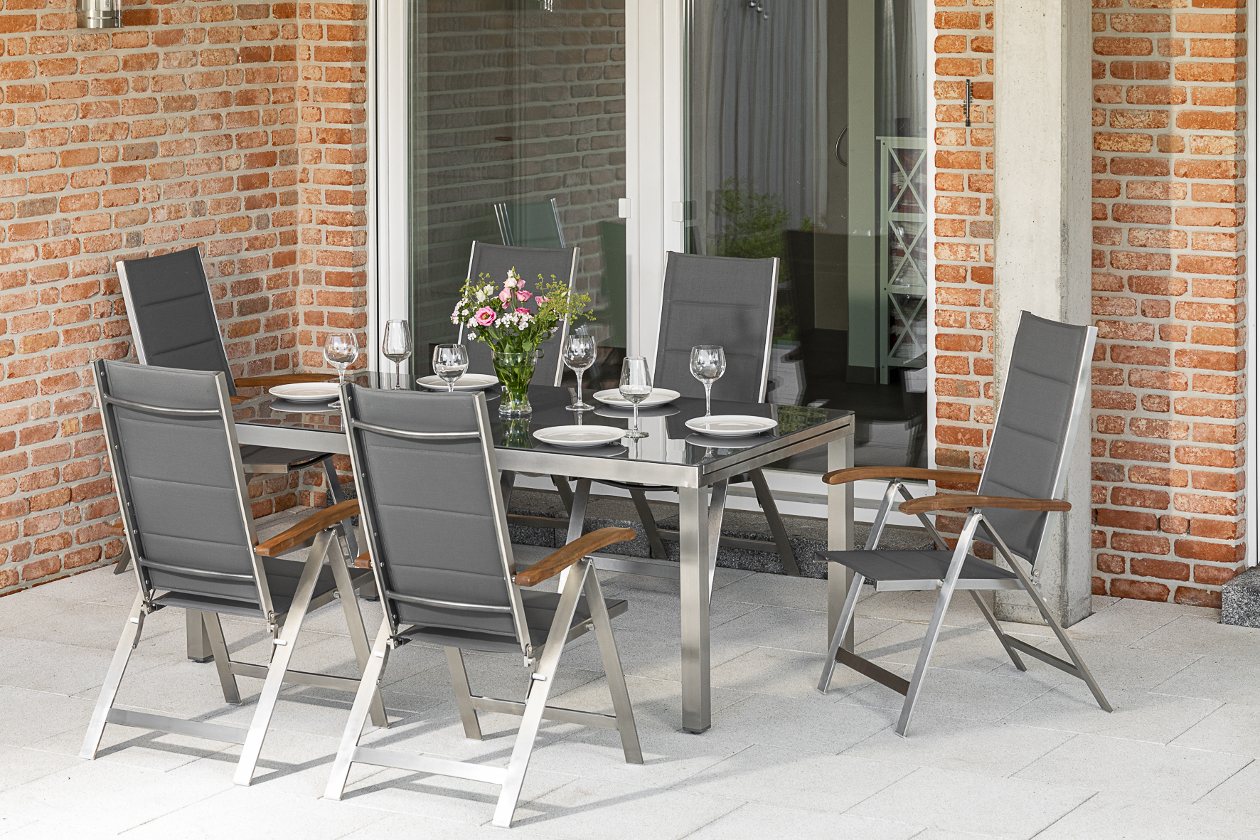 Sumatra Gartenmöbelset 7tlg.