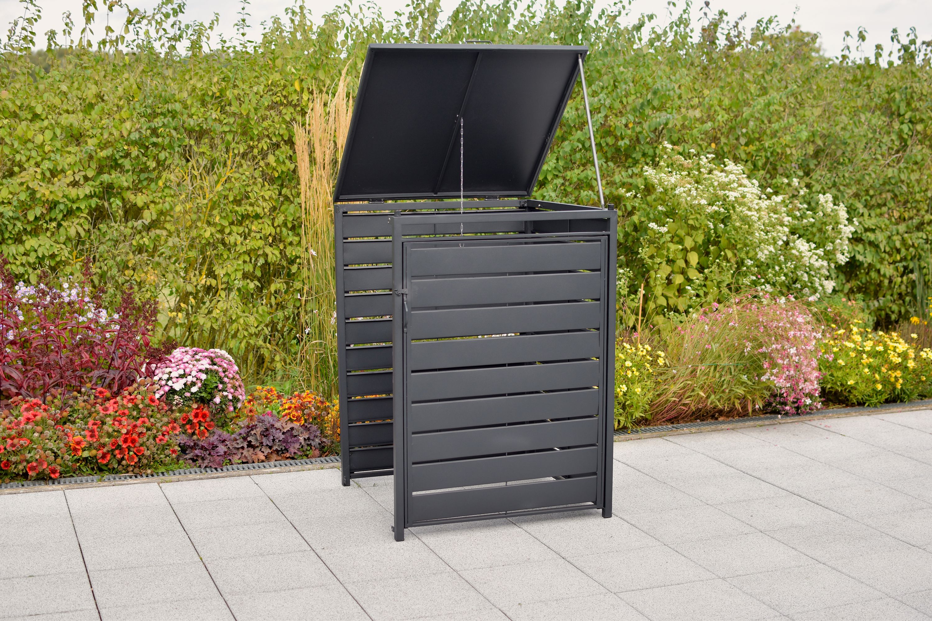 Mulltonnenabdeckung-Anbau-gross-29144-209-MX-HD-5 Mülltonnenabdeckung Erweiterung, 240 Litern, Aluminium/Stahl