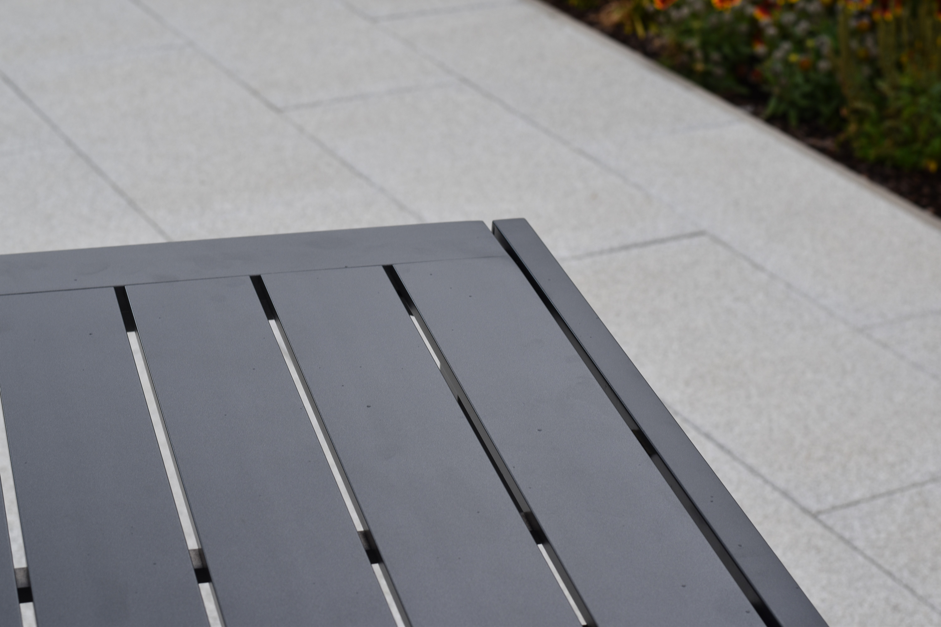 Tilos Gartenmöbel Set 13tlg., 6 Klappsessel, 6 Auflagen, Ausziehtisch 150 (200) x 90 cm, Aluminium/Akazie