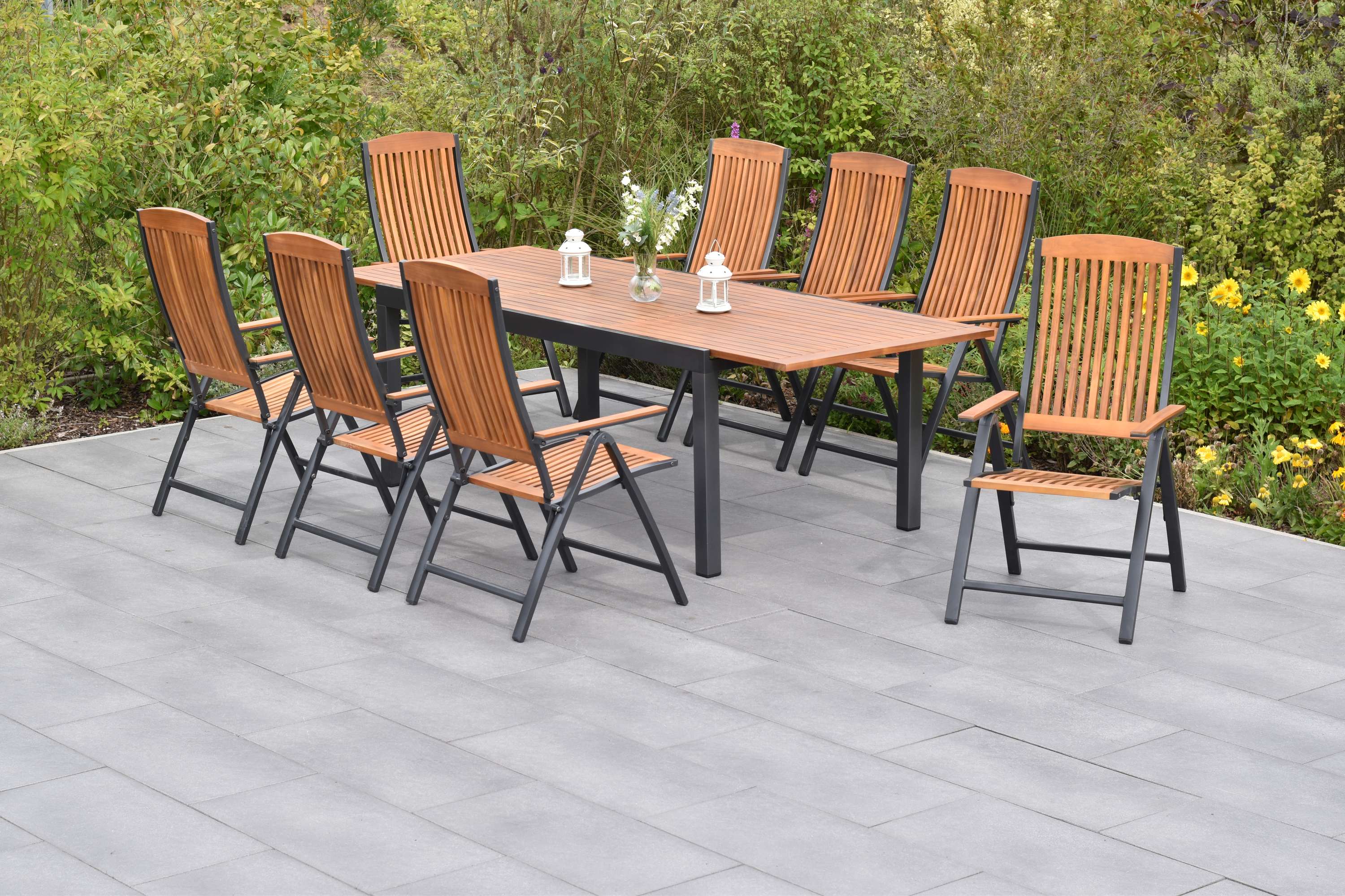50836-217-1dBl2K4F7RlquM Athos Set 9tlg., Ausziehtisch