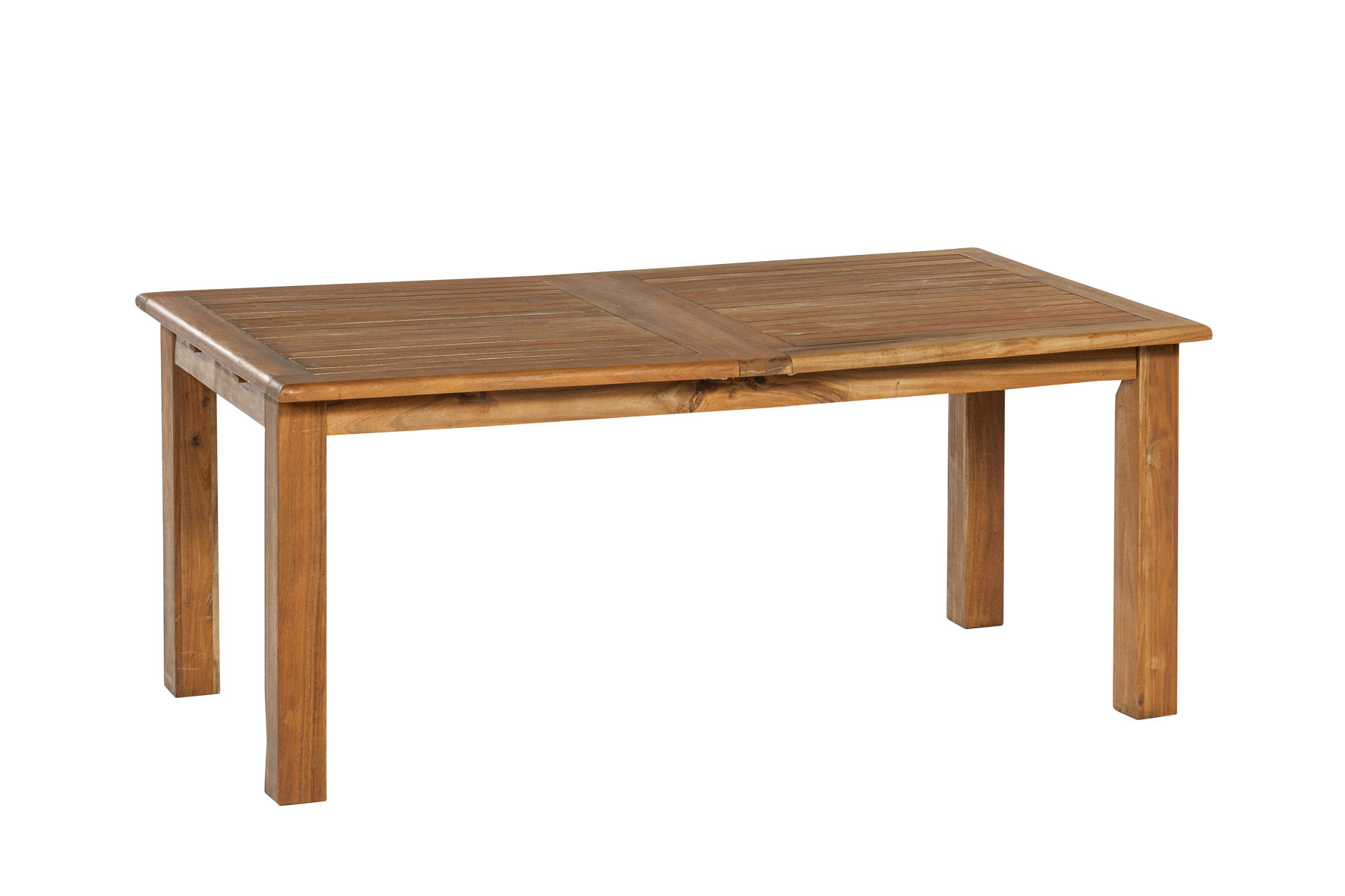 Toskana Gartenmöbel Set 9tlg., Gasdruck, Doppelausziehtisch, natur