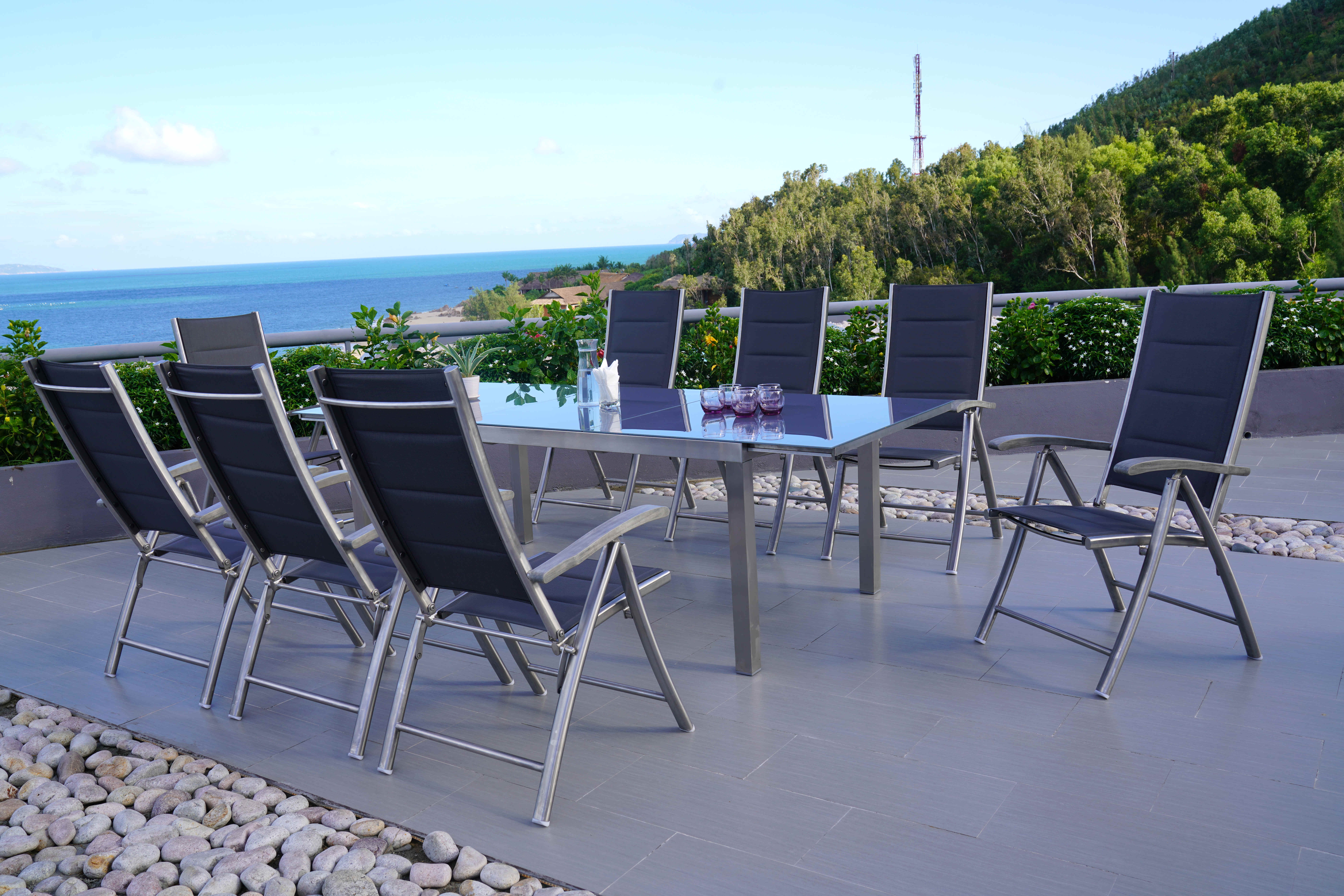 Sumatra Gartenmöbelset 9tlg.