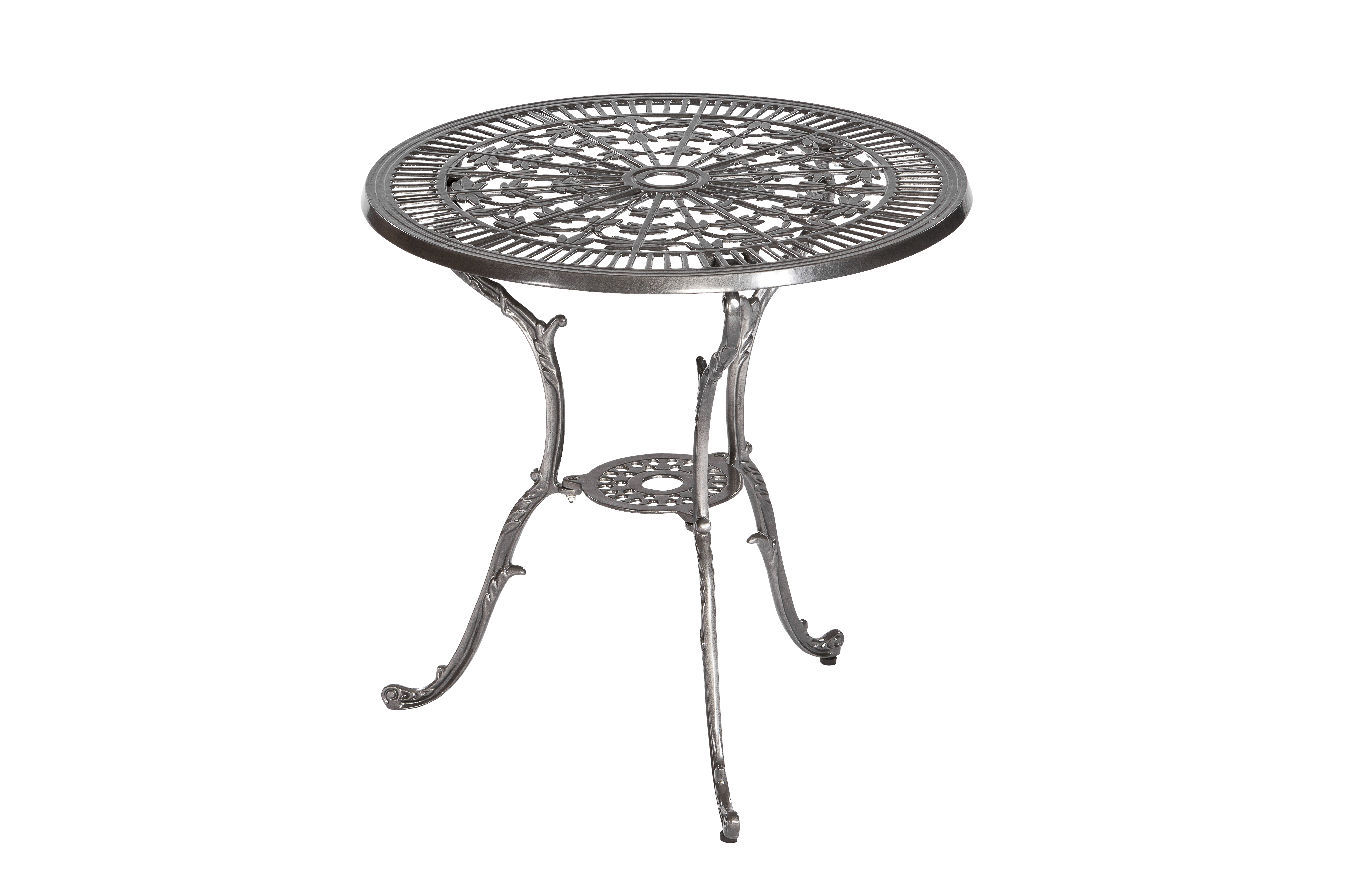 Lugano Gartenmöbel Set 3tlg., Aluminiumguss, graphit