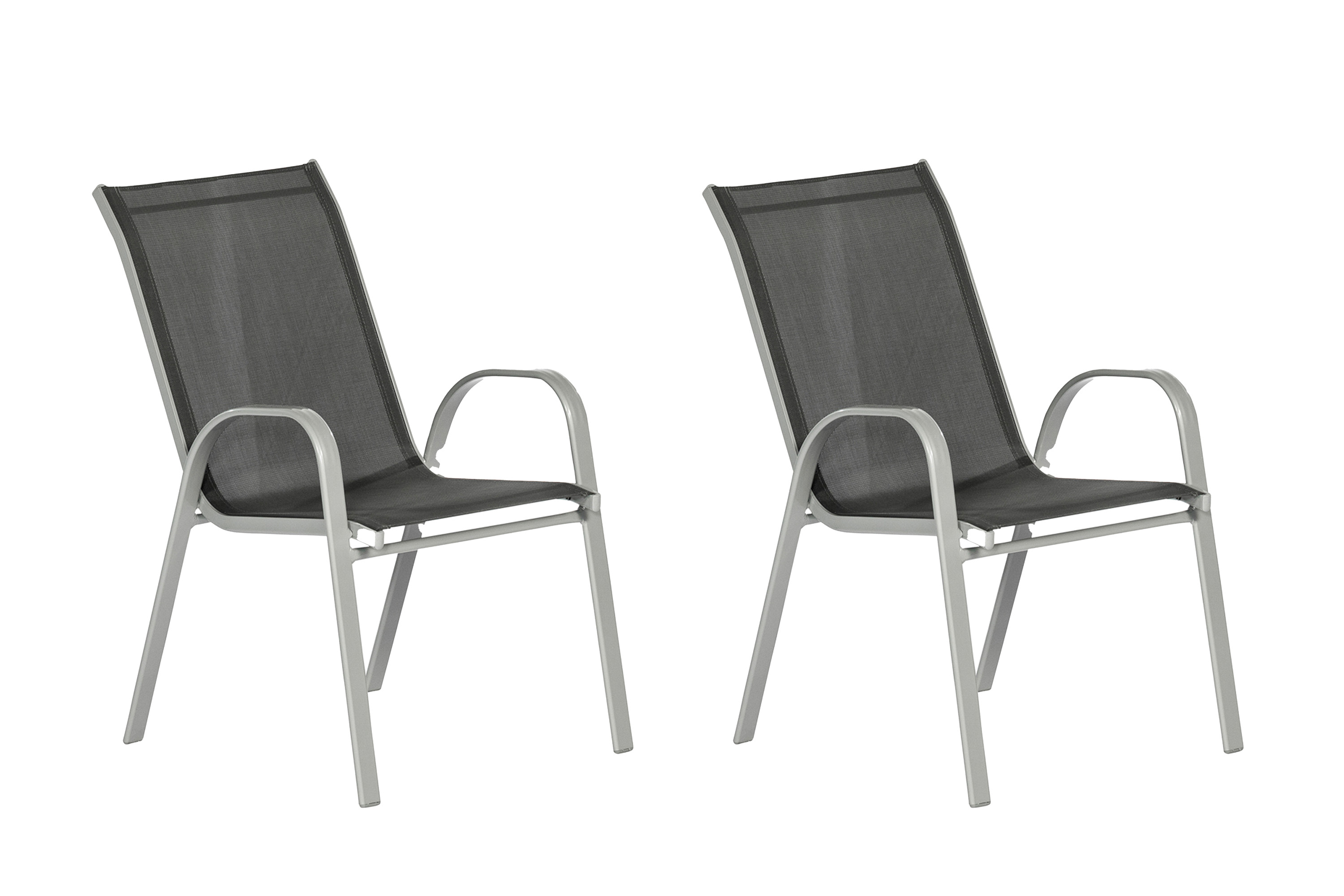 50276-307 Sorrento Stapelsessel, 2er Set, anthrazit