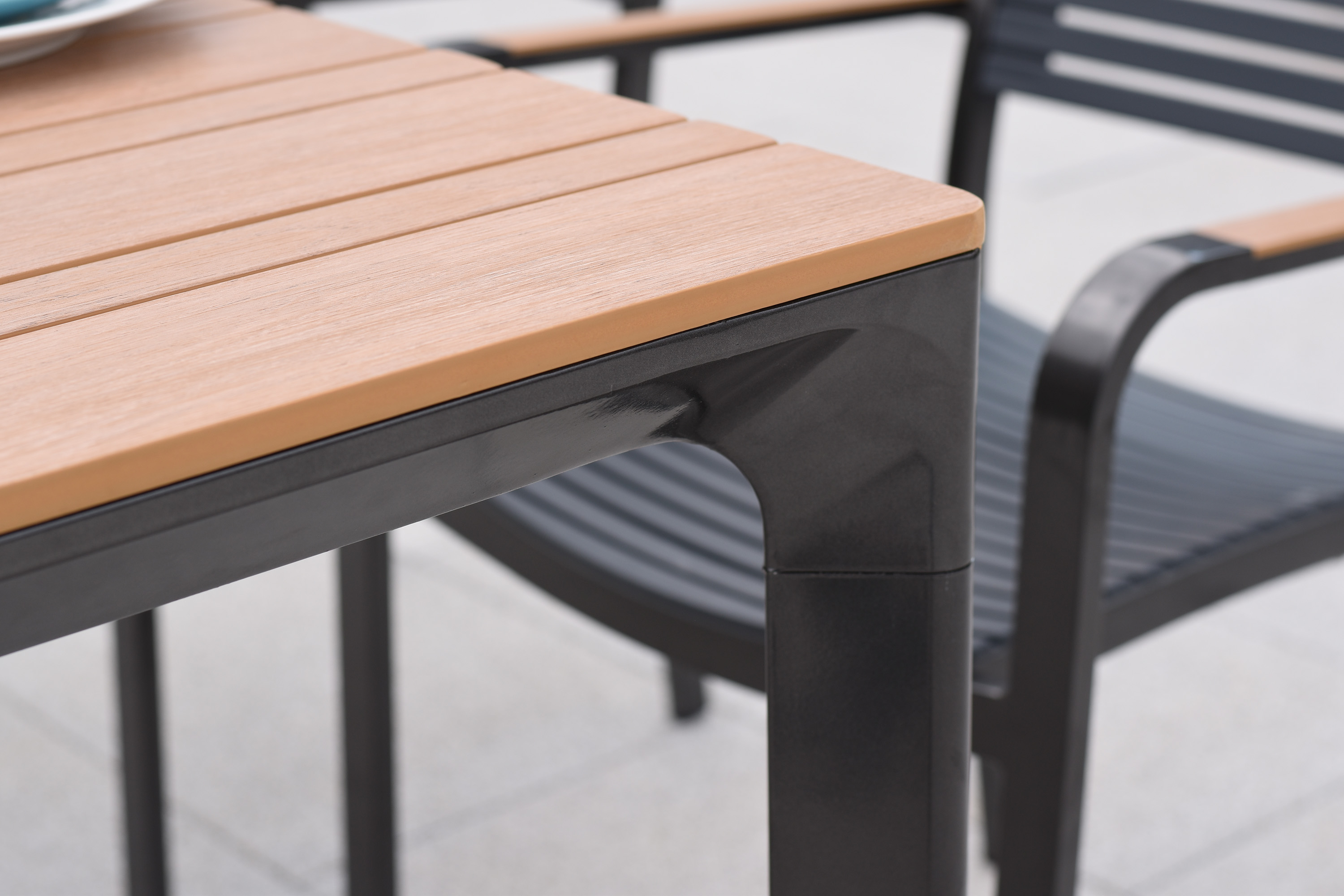 Paliano Gartenmöbel Set 5tlg., 4 Stapelsessel, Tisch 156 x 90 cm Paliano Gartenmöbel Set 5tlg., 4 Stapelsessel, Tisch 156 x 90 cm