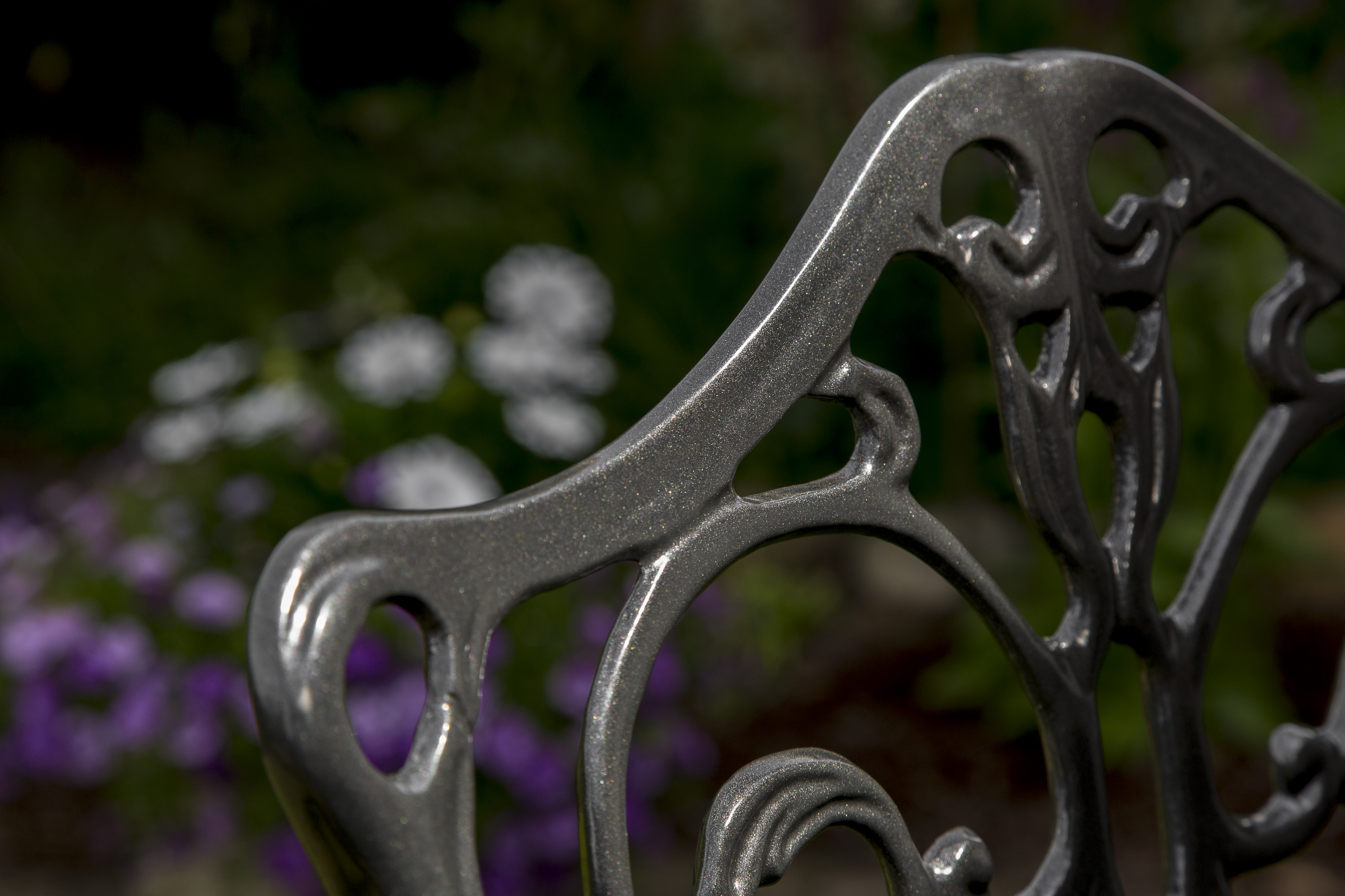 Lugano Gartenmöbel Set 5tlg., Aluminiumguss, graphit