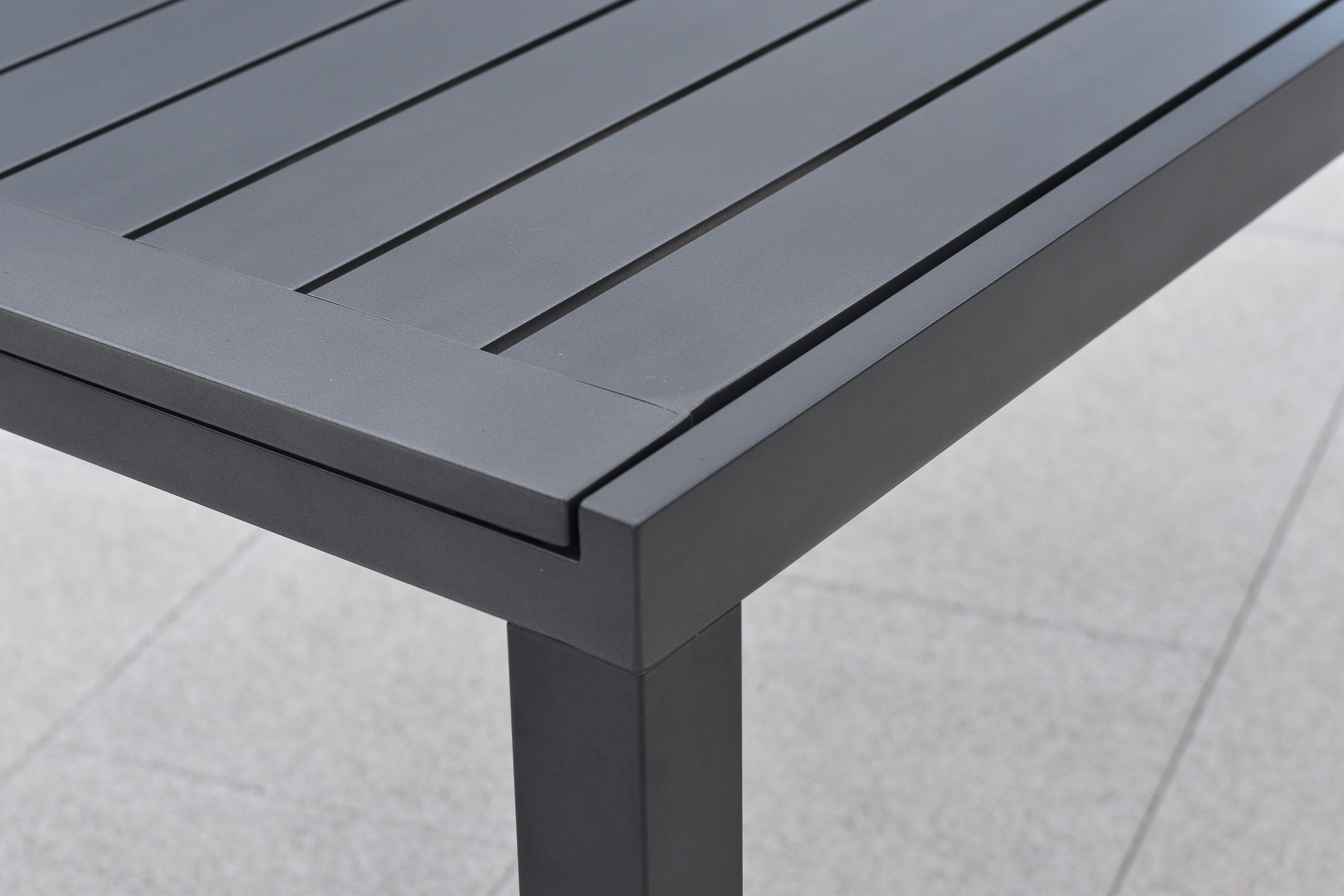 Tilos Gartenmöbel Set 13tlg., 6 Klappsessel, 6 Auflagen, Ausziehtisch 150 (200) x 90 cm, Aluminium/Akazie