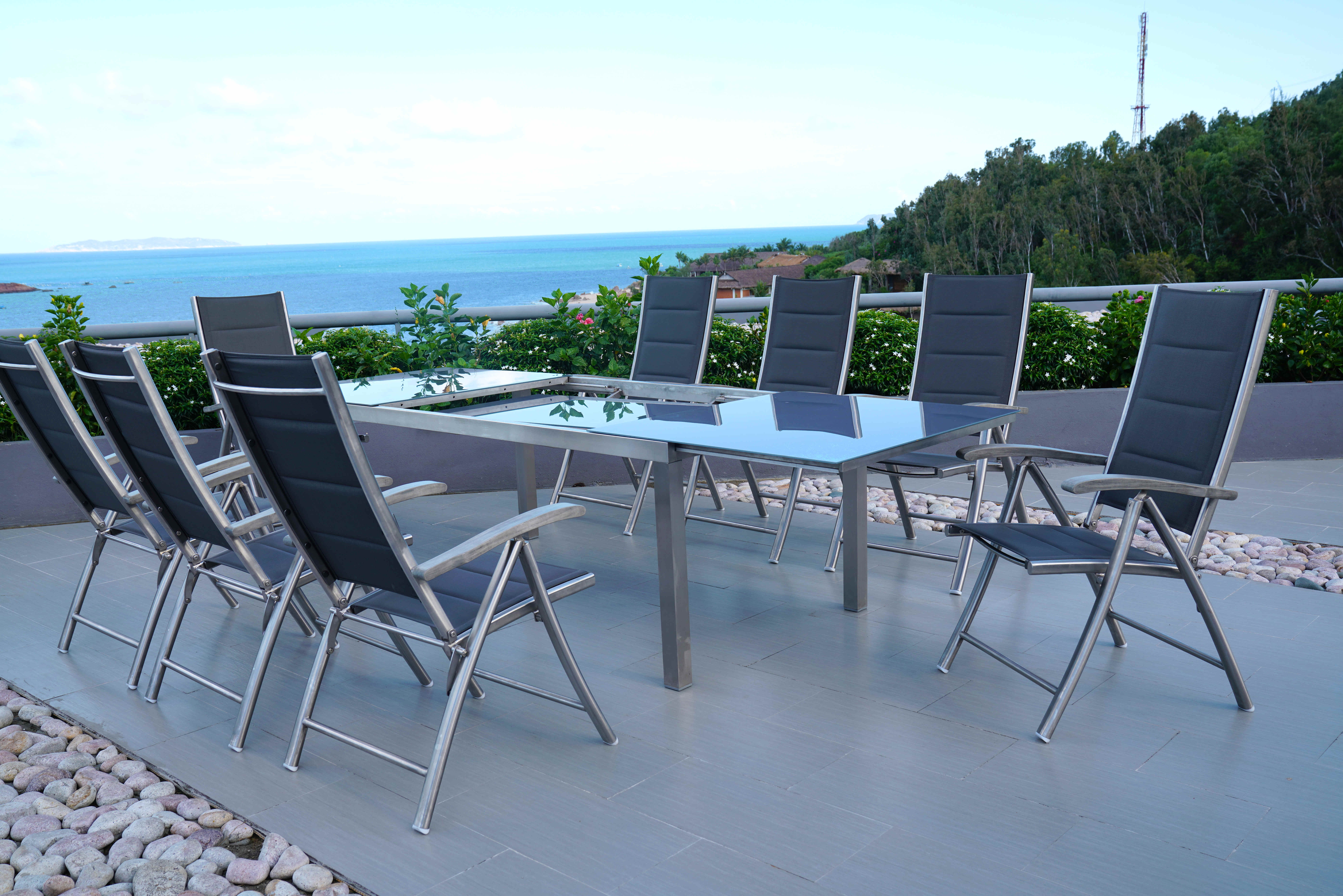 Sumatra Gartenmöbelset 9tlg.