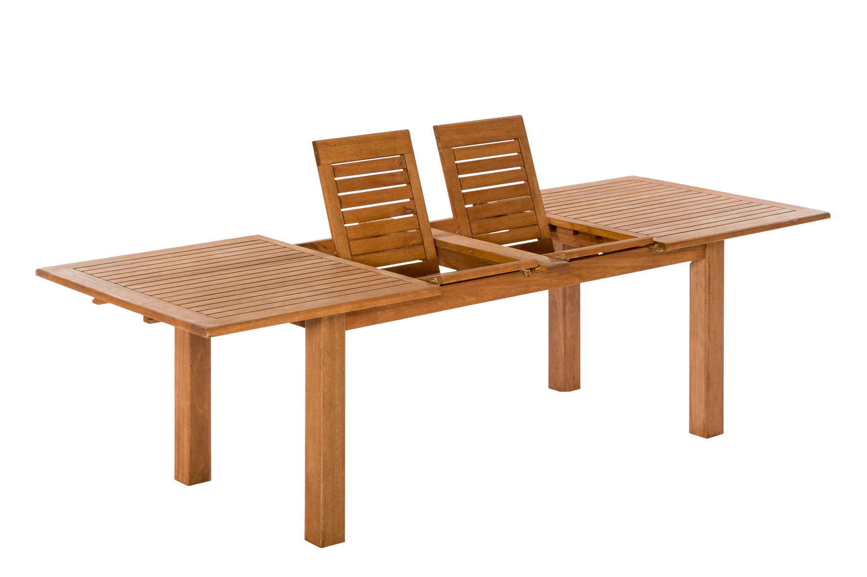 Doppelausziehtisch, Eukalyptus