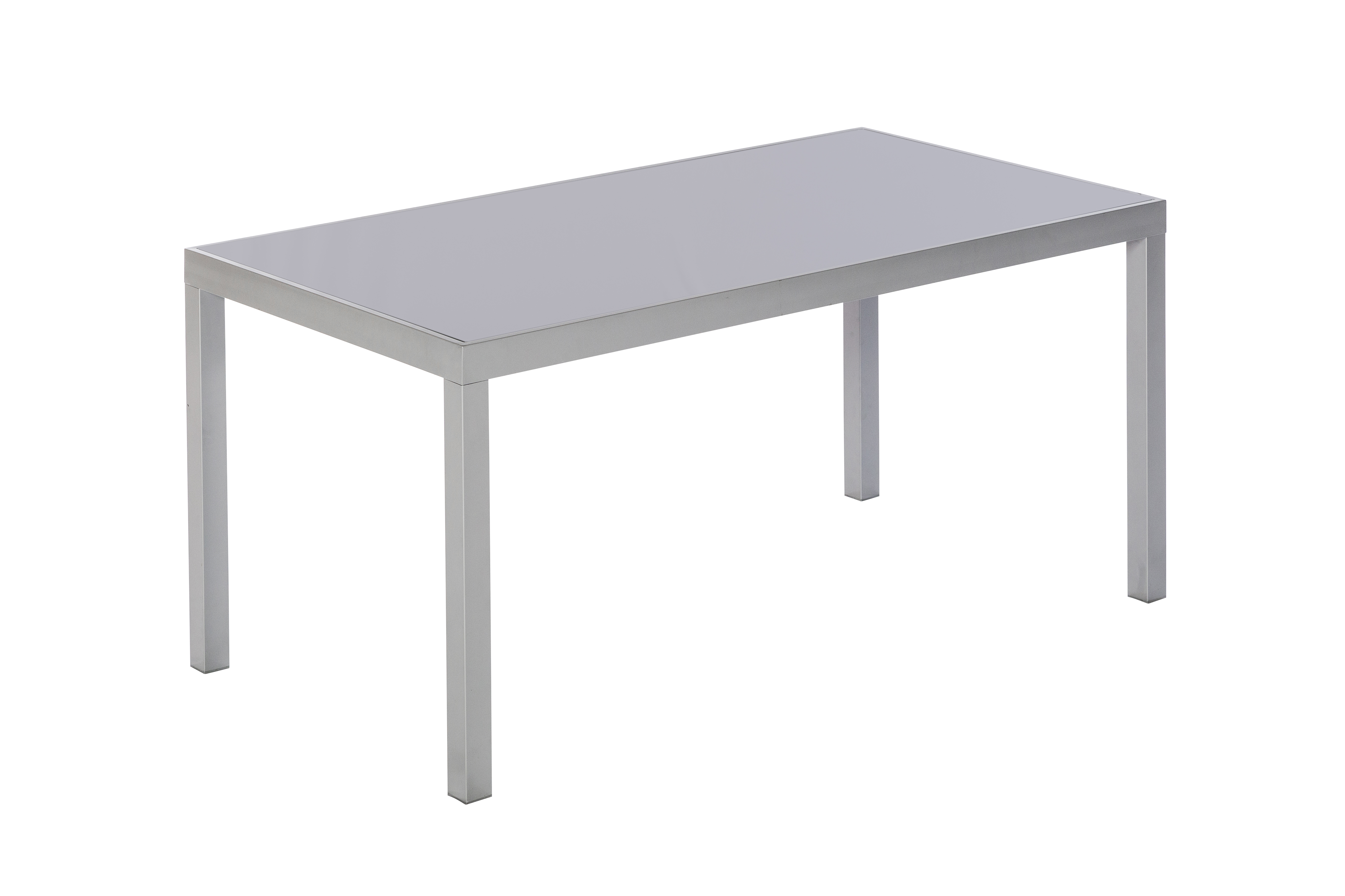 Carrara Gartenmöbel Set 7tlg., 150x90 cm, schwarz