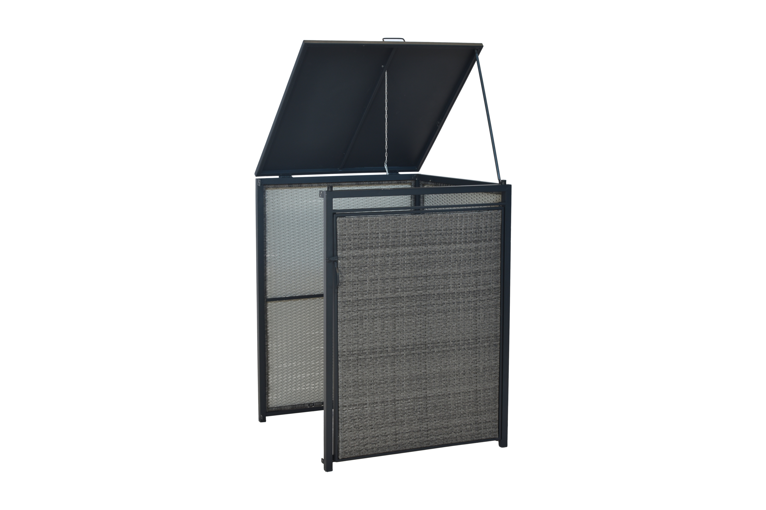 29136-209-1 Mülltonnenabdeckung Erweiterung, 80-120 Litern, Aluminium/Kunststoffgeflecht