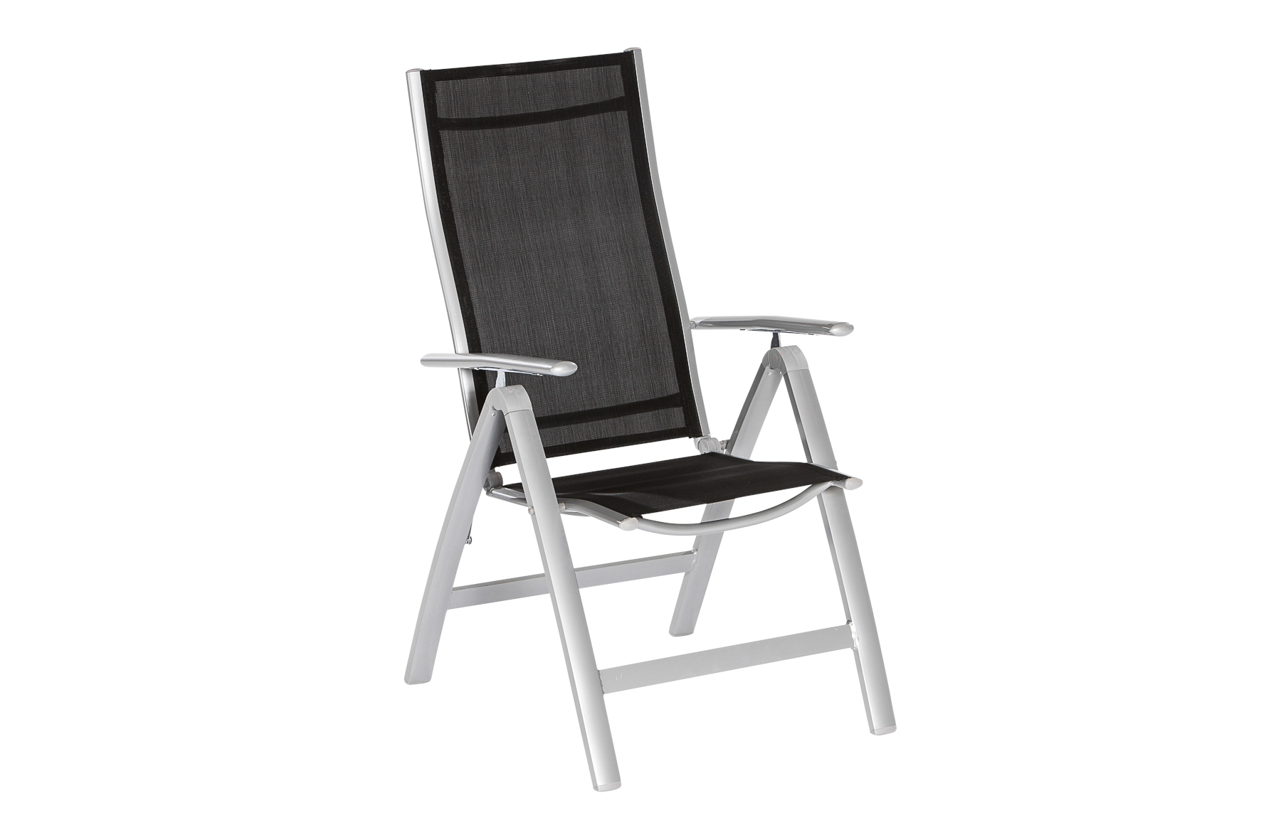 Carrara Gartenmöbel Set 7tlg., Ausziehtisch, schwarz