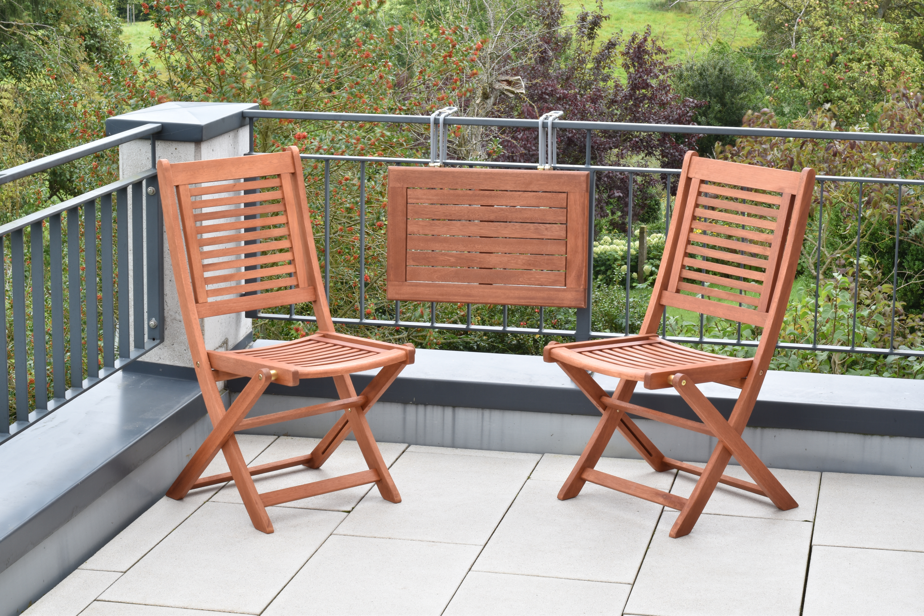 Madrid Set 3tlg., Balkonhängetisch