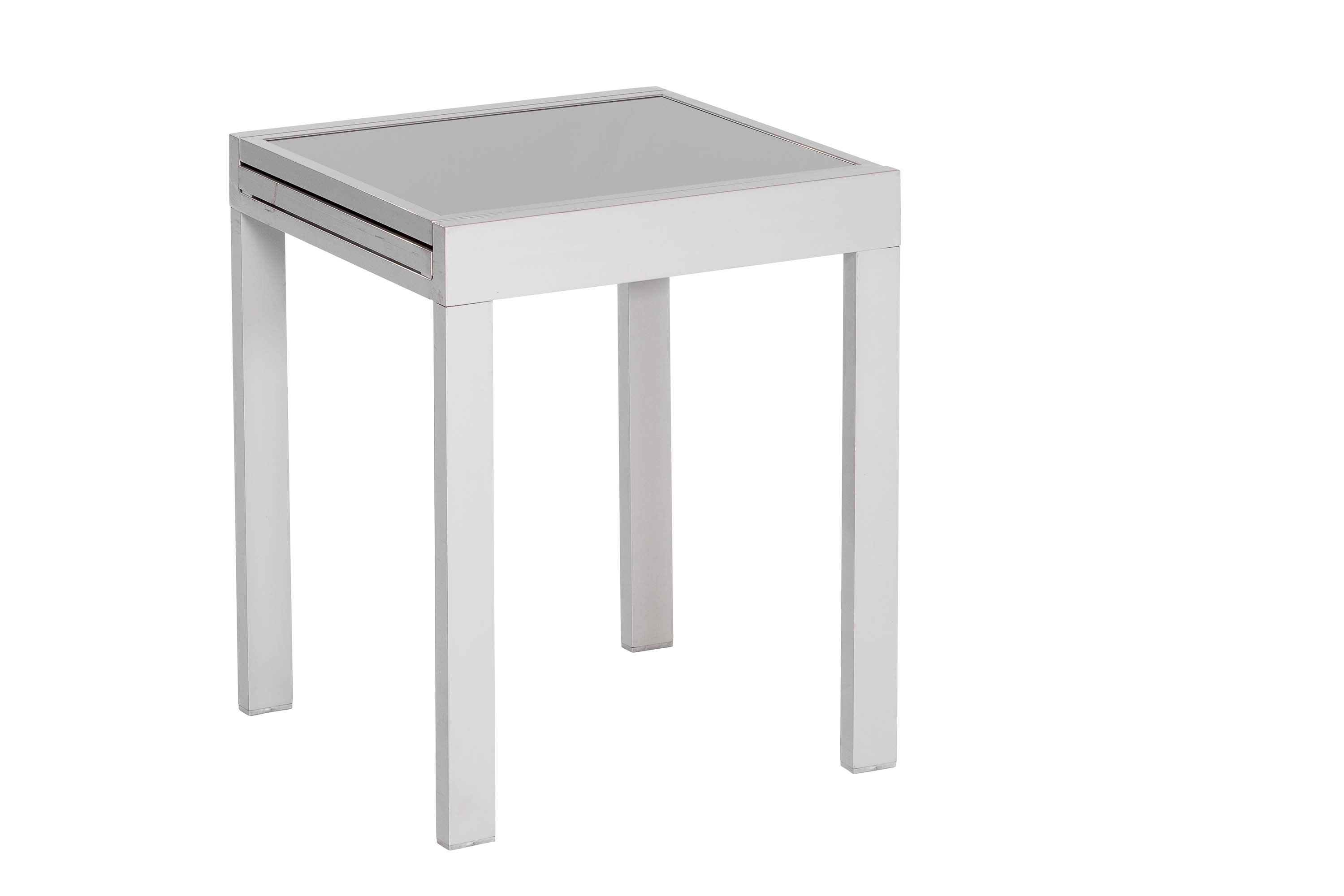 Amalfi Set 3tlg., 2 Klappsessel, Balkonausziehtisch 65 (130) x 65 cm, schwarz