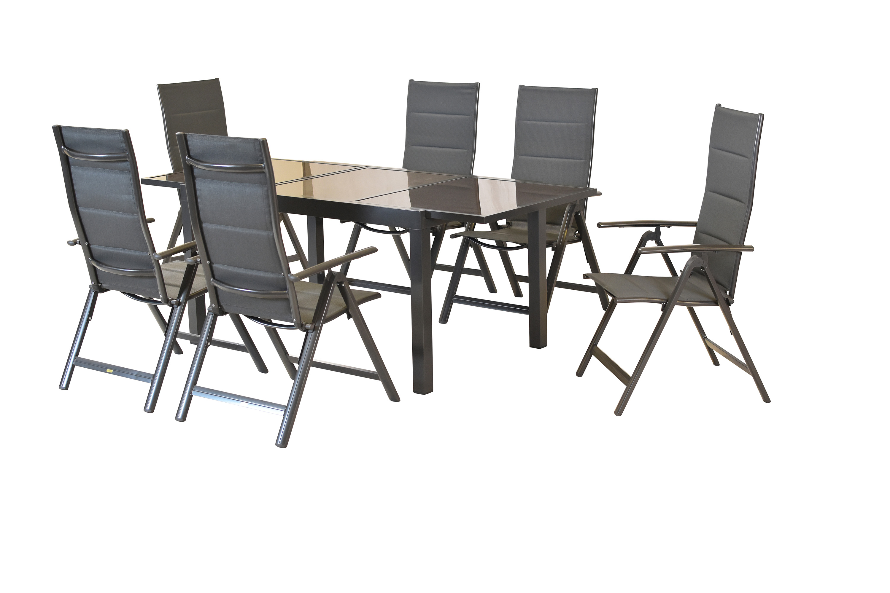 Taviano Gartenmöbel Set 7tlg., Semie Ausziehtisch Taviano Gartenmöbel Set 7tlg., Semie Ausziehtisch