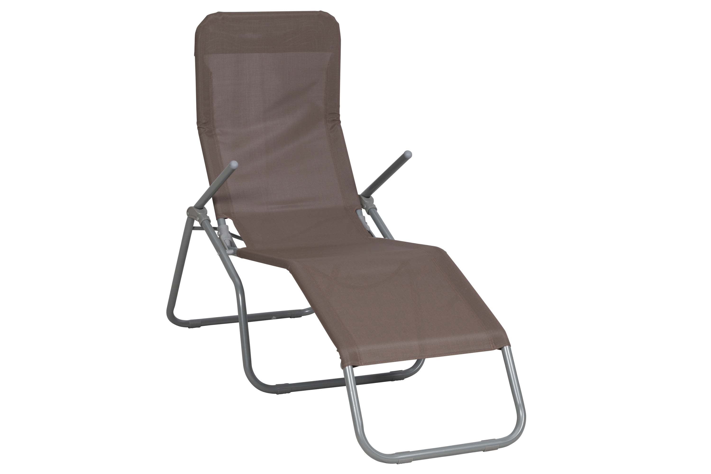 Wellnessliegen XXL Set 2tlg., 2 Gartenliegen, taupe, Stahl/Textil