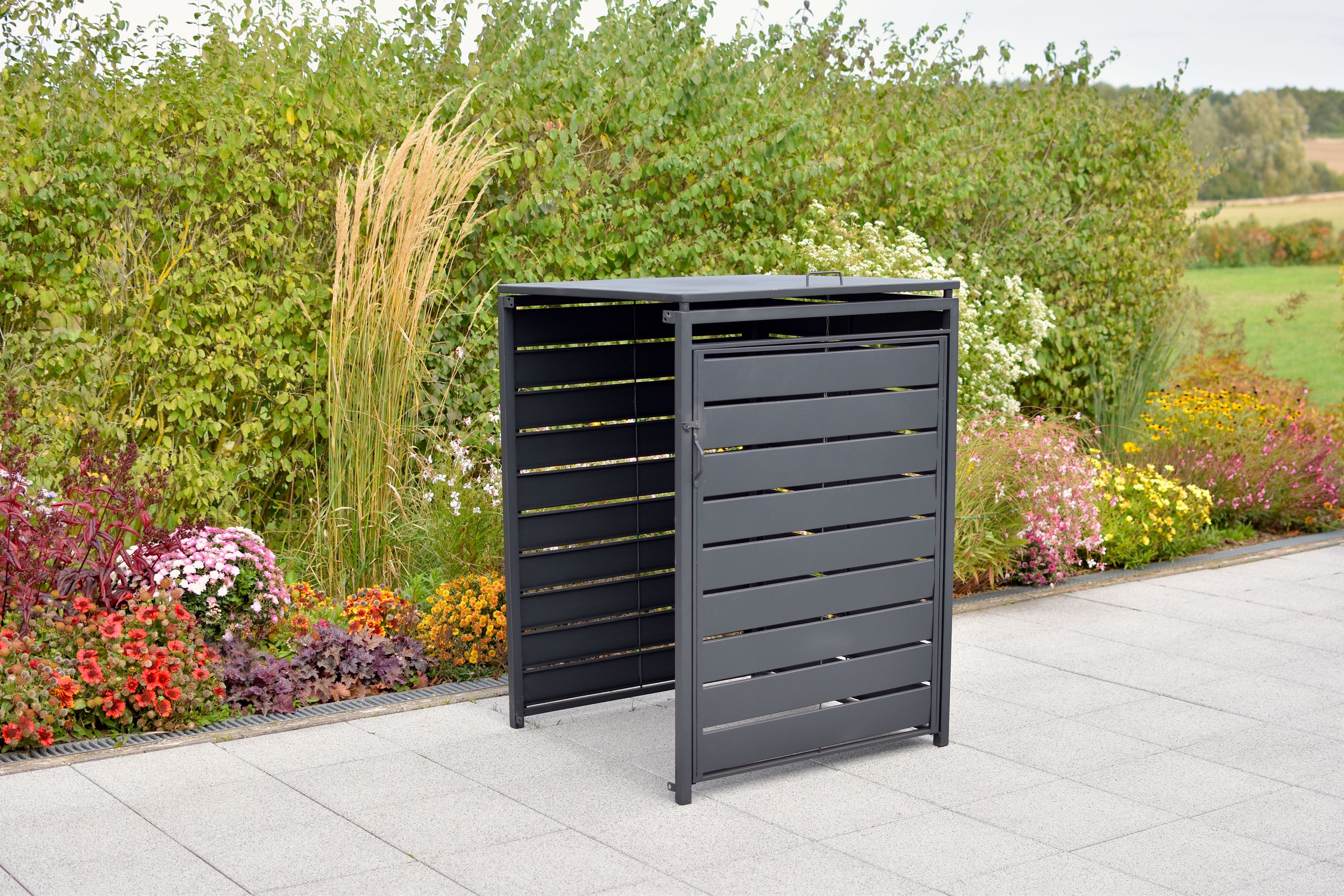 Mulltonnenabdeckung-Anbau-gross-29144-209-MX-HD-1 Mülltonnenabdeckung Erweiterung, 240 Litern, Aluminium/Stahl