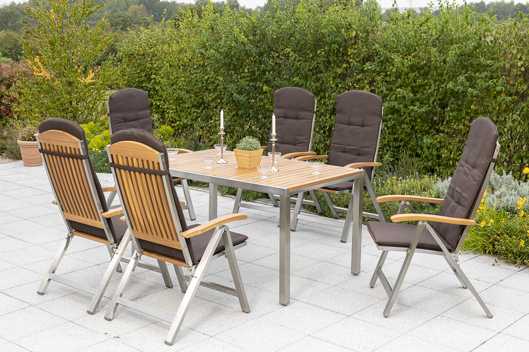 50243-602-1 Keros Set 13tlg., Klappsessel & 150 x 90 cm