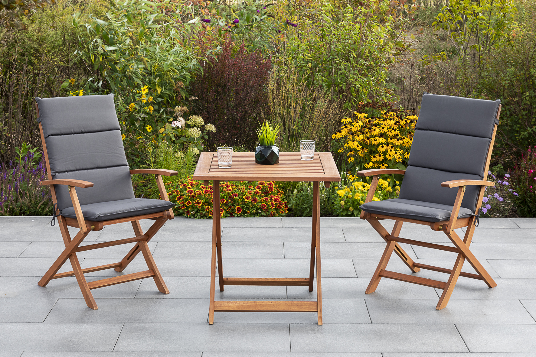 Comodoro Gartenmöbel Set 5tlg., 70 x 70 cm