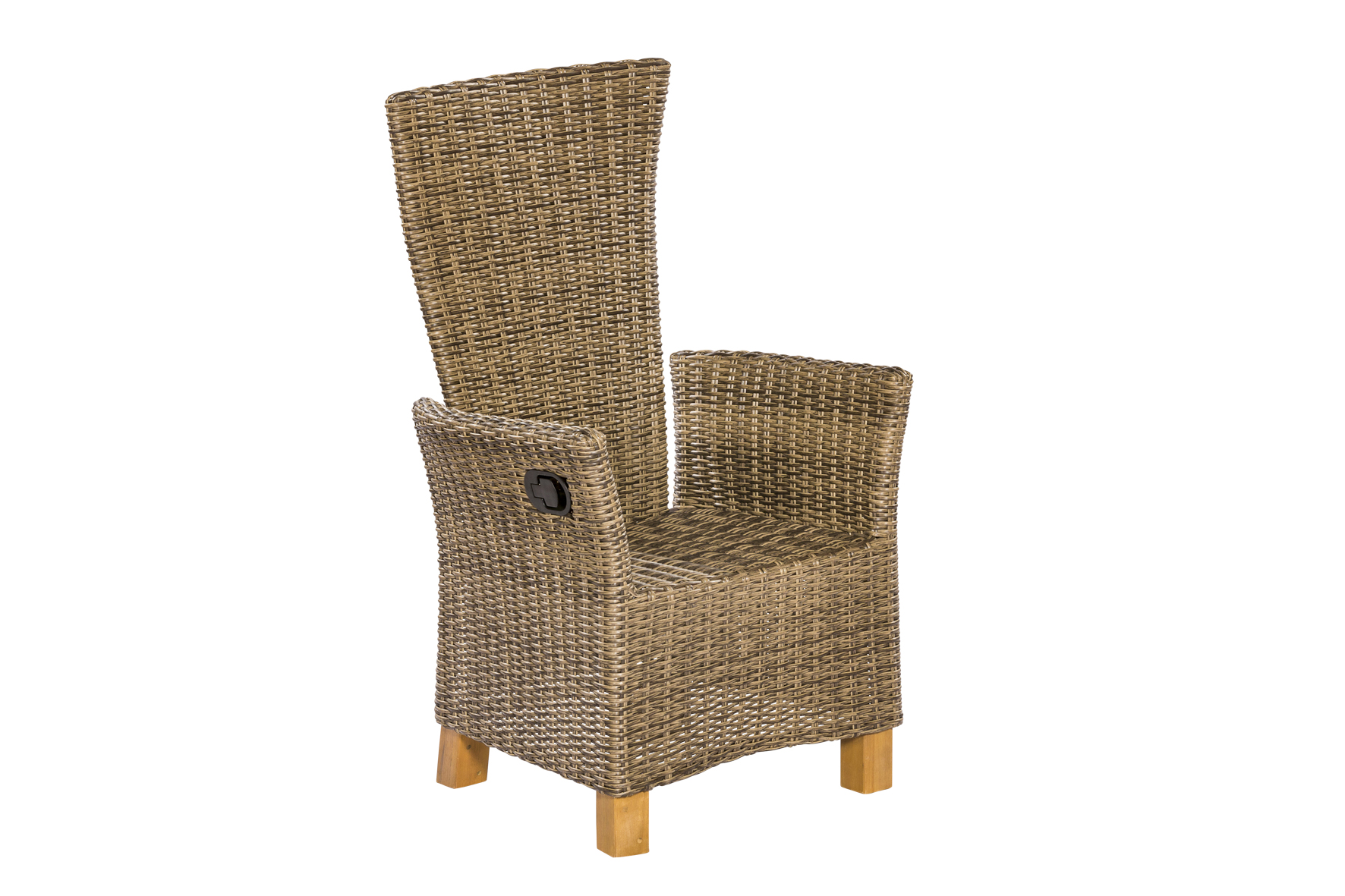 Toskana Gartenmöbel Set 9tlg., Gasdruck, Doppelausziehtisch, natur