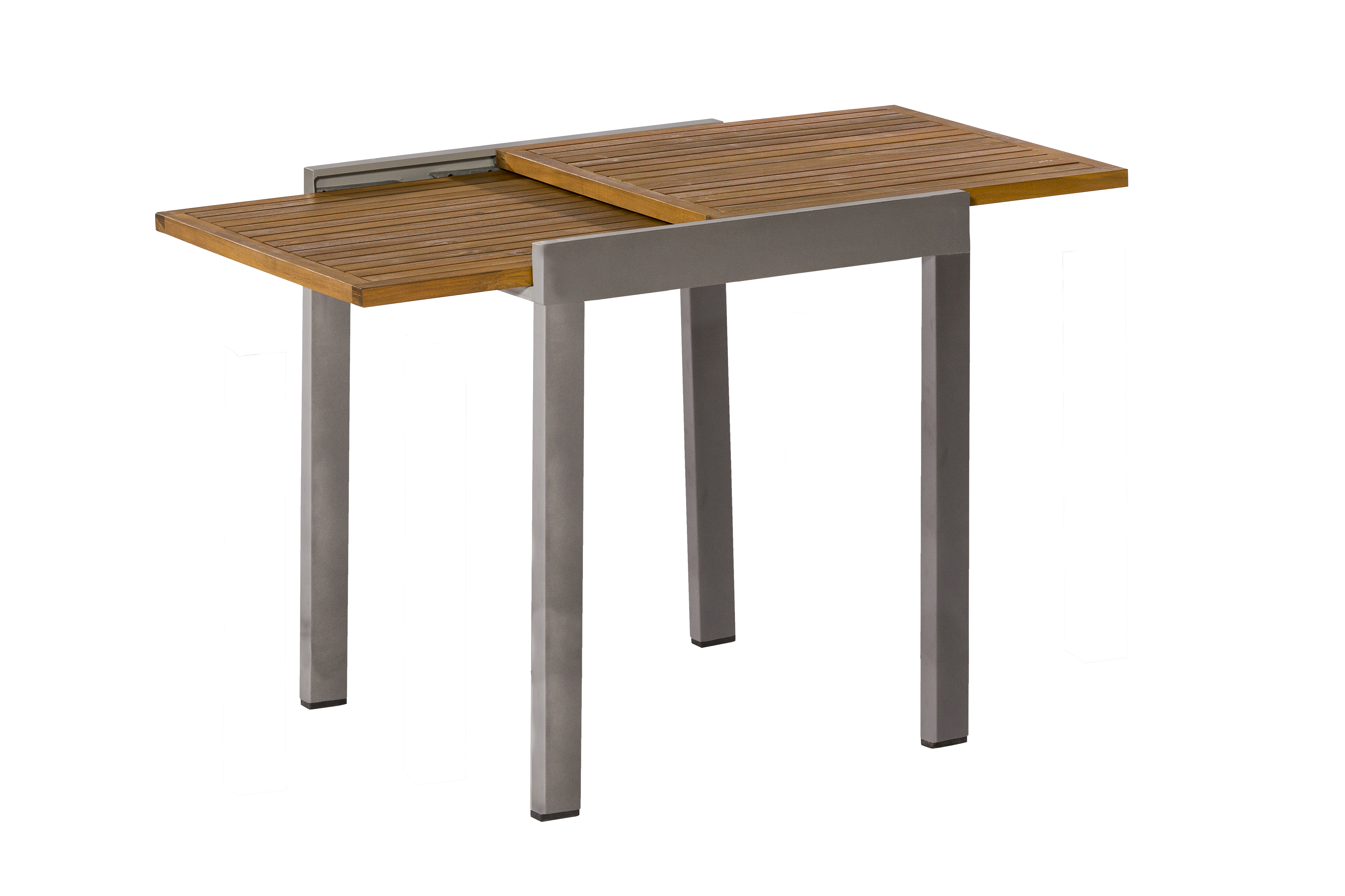 Santorin Gartenmöbel Set 3tlg., Balkonausziehtisch