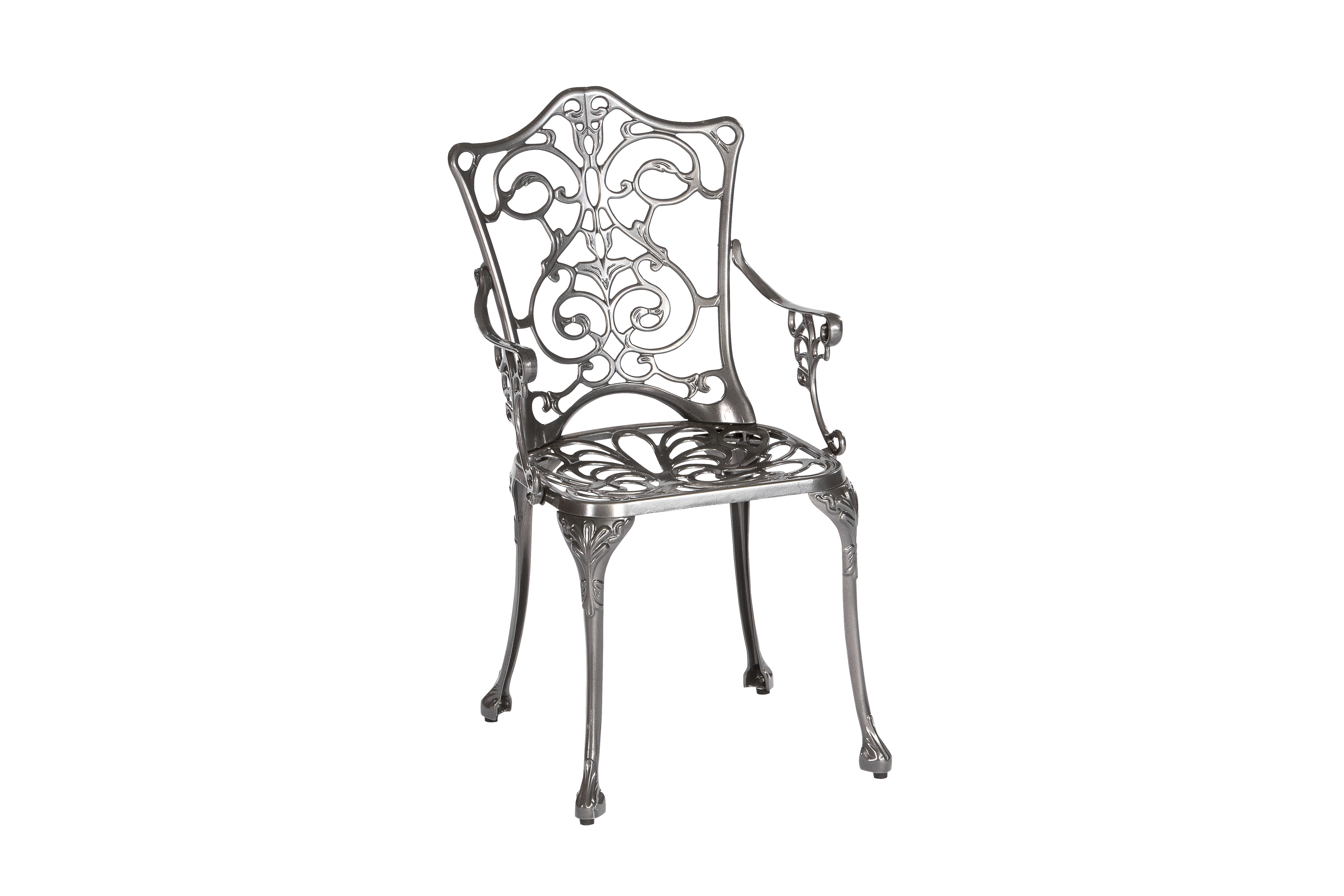 Lugano Gartenmöbel Set 3tlg., Aluminiumguss, graphit