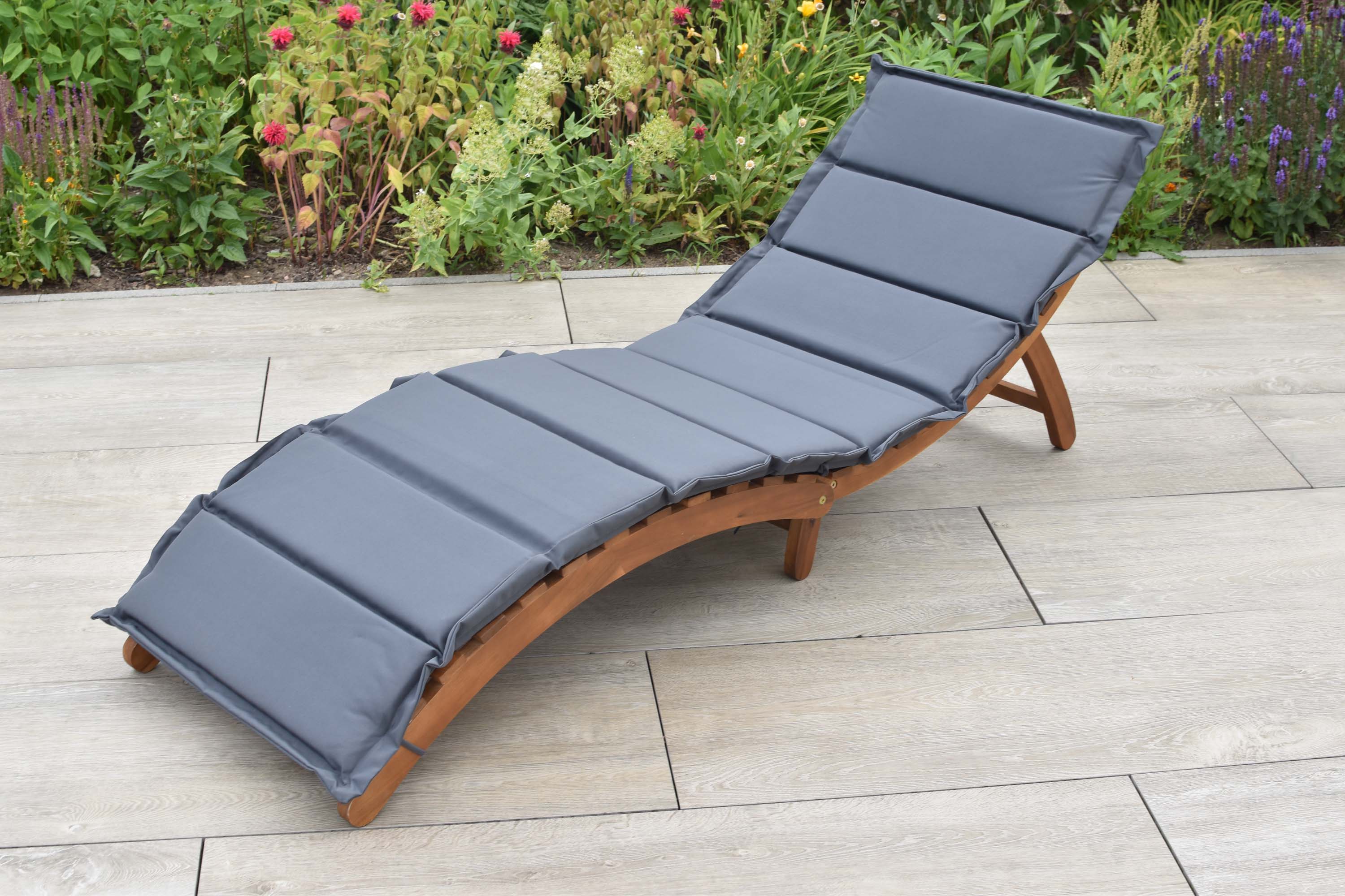 Gartenliege Honopu inkl. Auflage, Akazie Gartenliege Honopu inkl. Auflage, Akazie