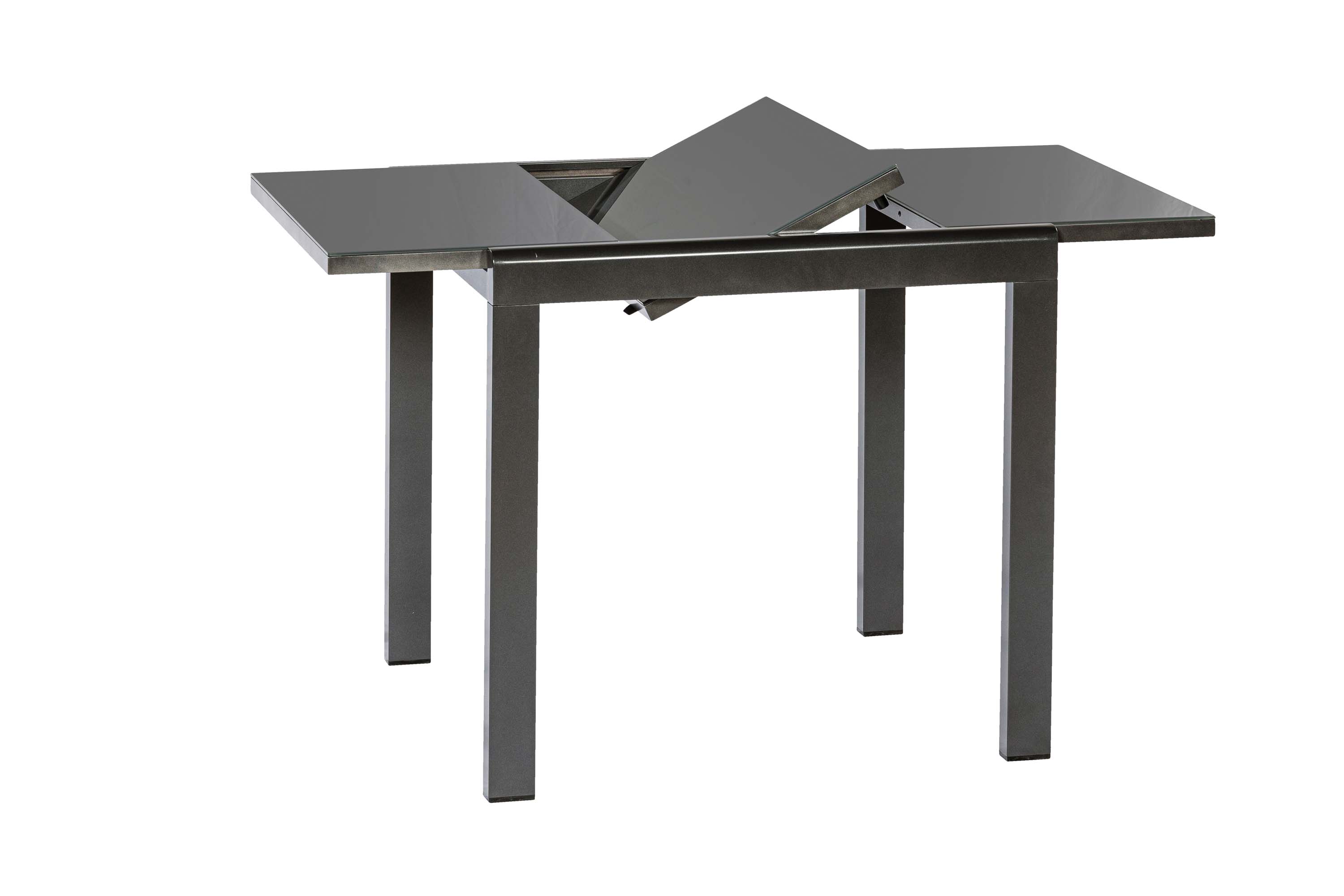 Taviano Gartenmöbel Set 3tlg., 2 Klappsessel, Balkonausziehtisch 80 (120) x 70 cm