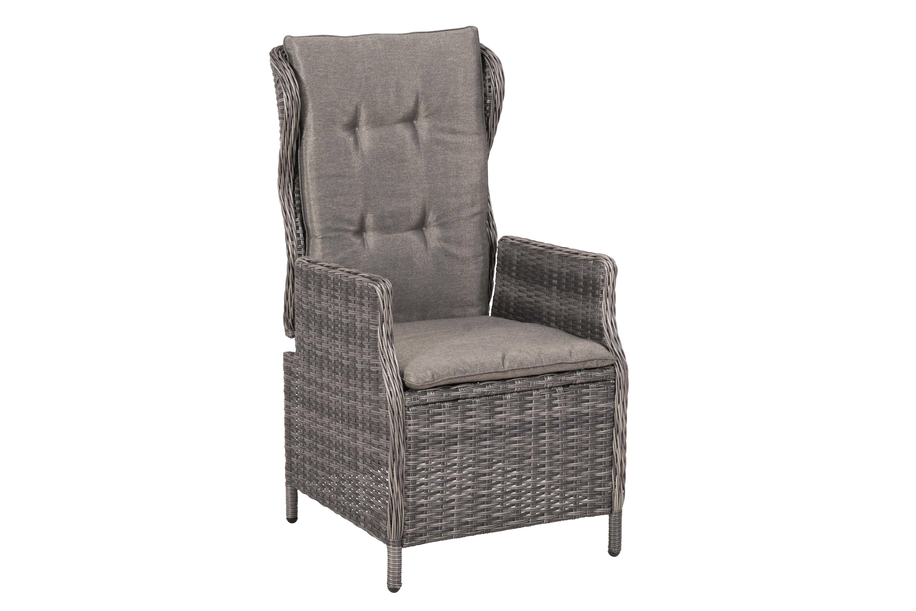 Saviano Gartensessel, 2er Set, Stahl/Kunststoffgeflecht